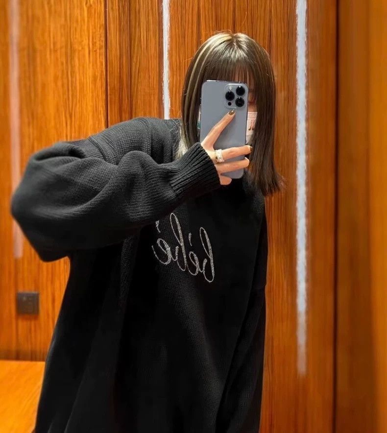 Other Balenciaga Black monogram diamond-encrusted cotton crewnec Size XS / US 0-2 / IT 36-38 - 9 Thumbnail