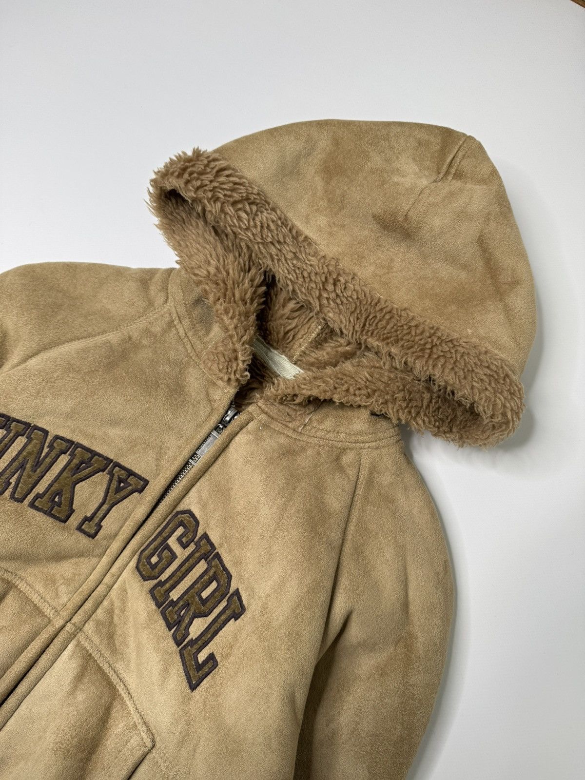 Vintage Vintage avant garde suede fur insulated hoodie y2k 00s swag Size S / US 4 / IT 40 - 2 Thumbnail