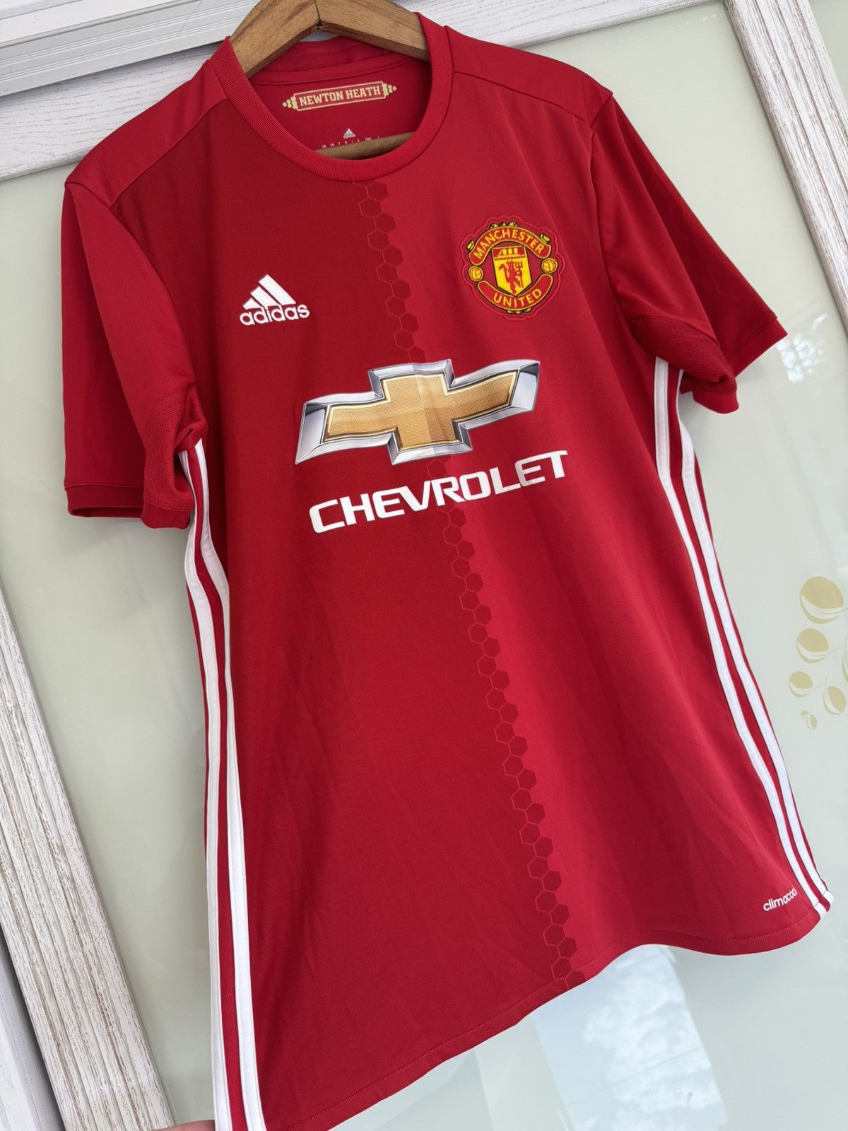 Adidas Manchester United 2016-2017 Home Soccer Jersey Football Kit Size US M / EU 48-50 / 2 - 4 Thumbnail