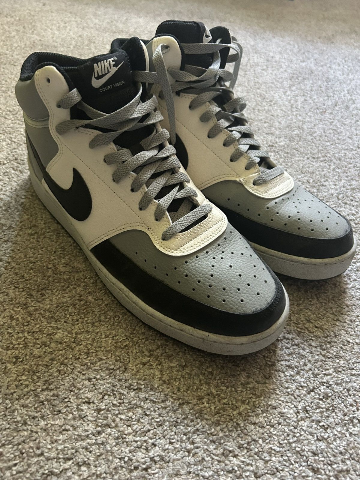 Nike Nike Court Vision Mid Sneakers Size US 12 / EU 45 - 1 Thumbnail