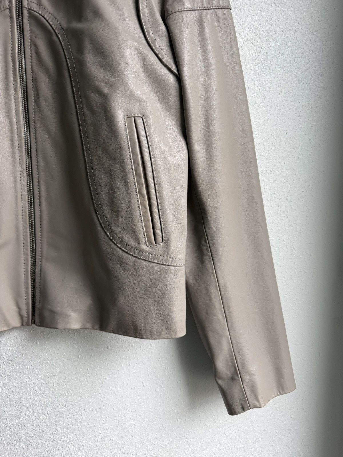 Maison Margiela Maison Margiela A/W 2009 Moto/Biker Jacket Beige Size US M / EU 48-50 / 2 - 5 Thumbnail