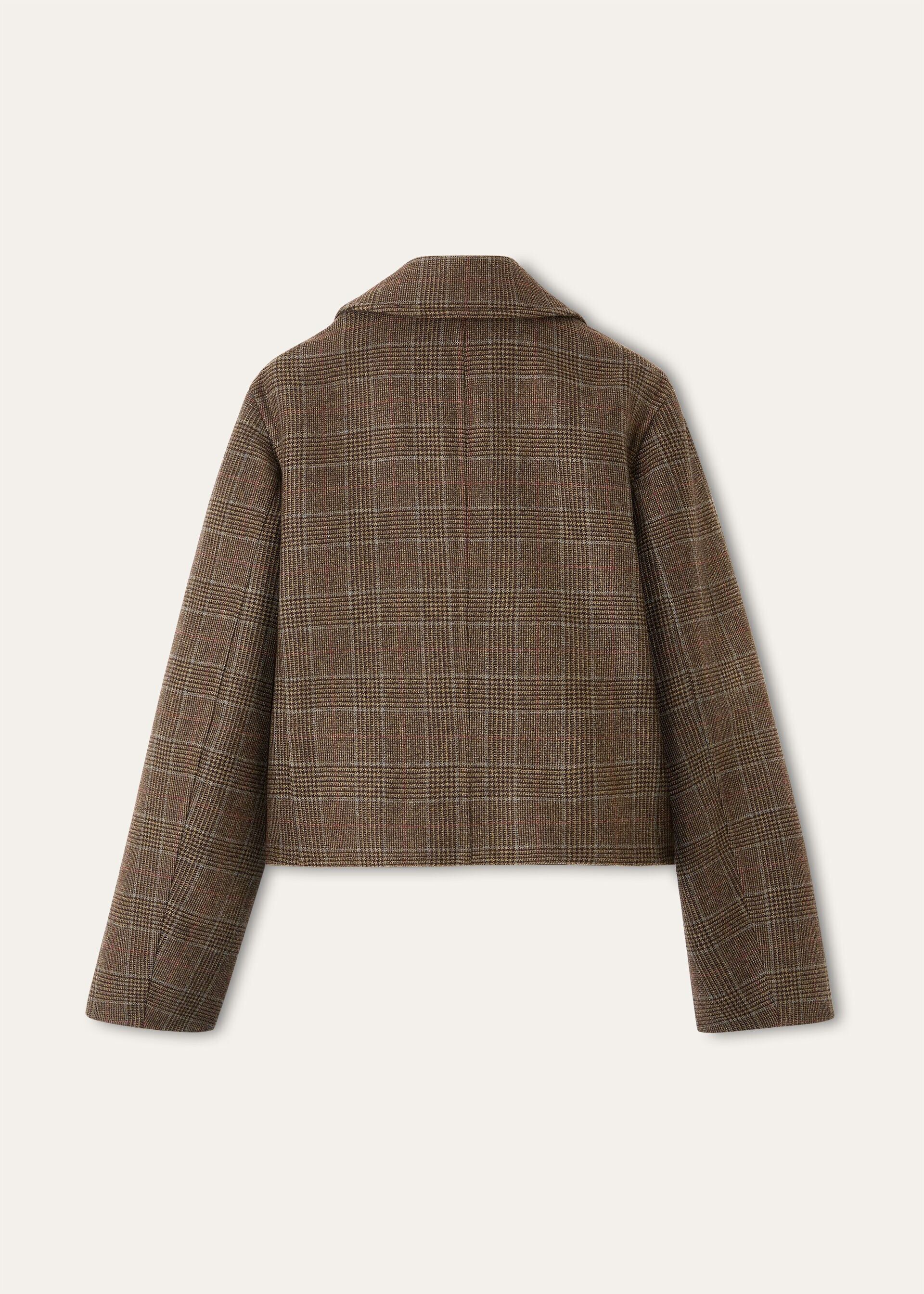 Loro Piana os11x0426 FRW1009 Hany Blouson Jacket in Tundra Check Size S / US 4 / IT 40 - 6 Thumbnail