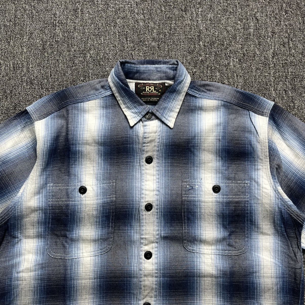 Rare Double RRL Ralph Lauren flannel plaid shirt