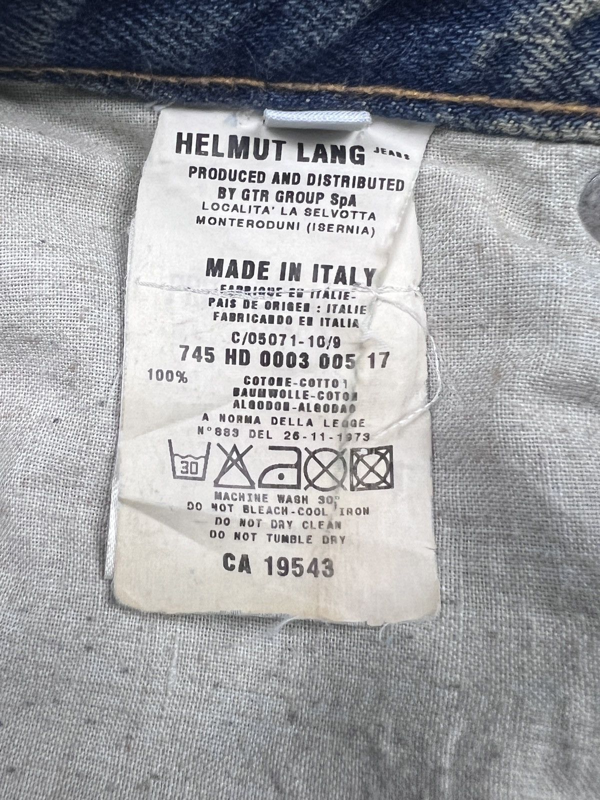 Helmut Lang Archive 1998 Helmut Lang Italian Cut Painter Jeans Size US 30 / EU 46 - 15 Thumbnail
