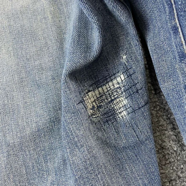 Saint Laurent Paris Saint Laurent Blue Sabotage Jeans 2504-Nextarrow Size US 27 - 6 Thumbnail