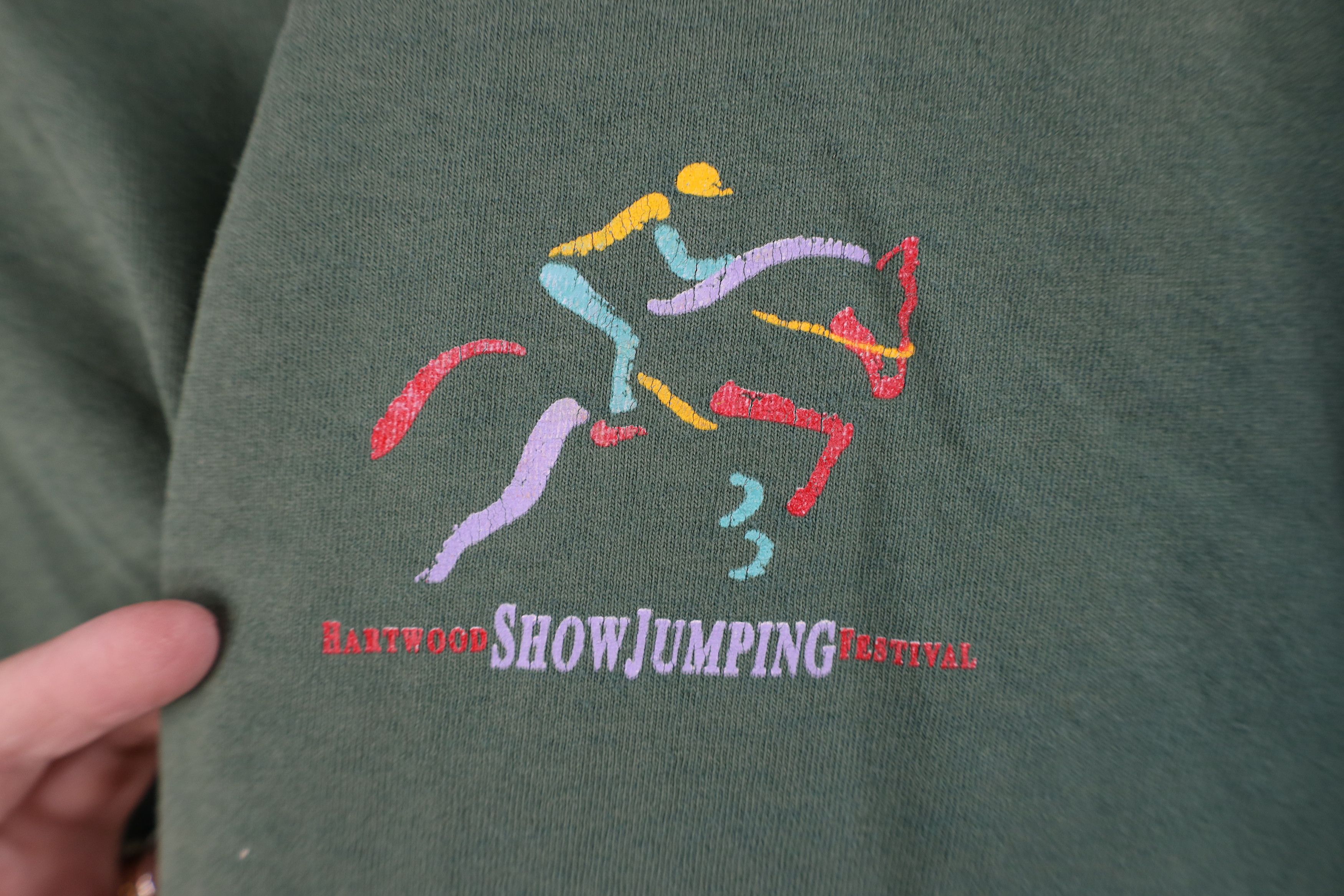 Vintage Vintage 90s Sun Hartwood Jumping Festival Horse T-Shirt USA Size US L / EU 52-54 / 3 - 4 Thumbnail