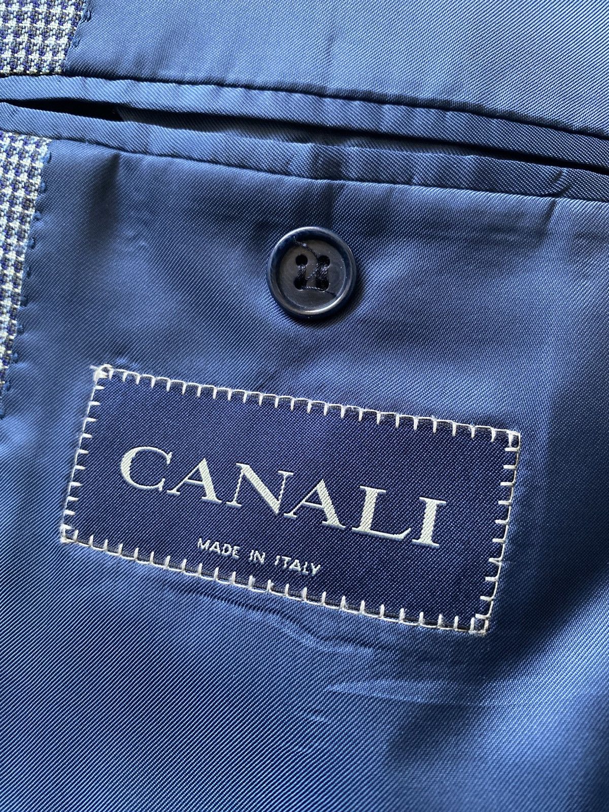 Canali Canali Blazer Jacket Men’s Size IT 52 R Italy Wool Cupro Size 52R - 11 Thumbnail