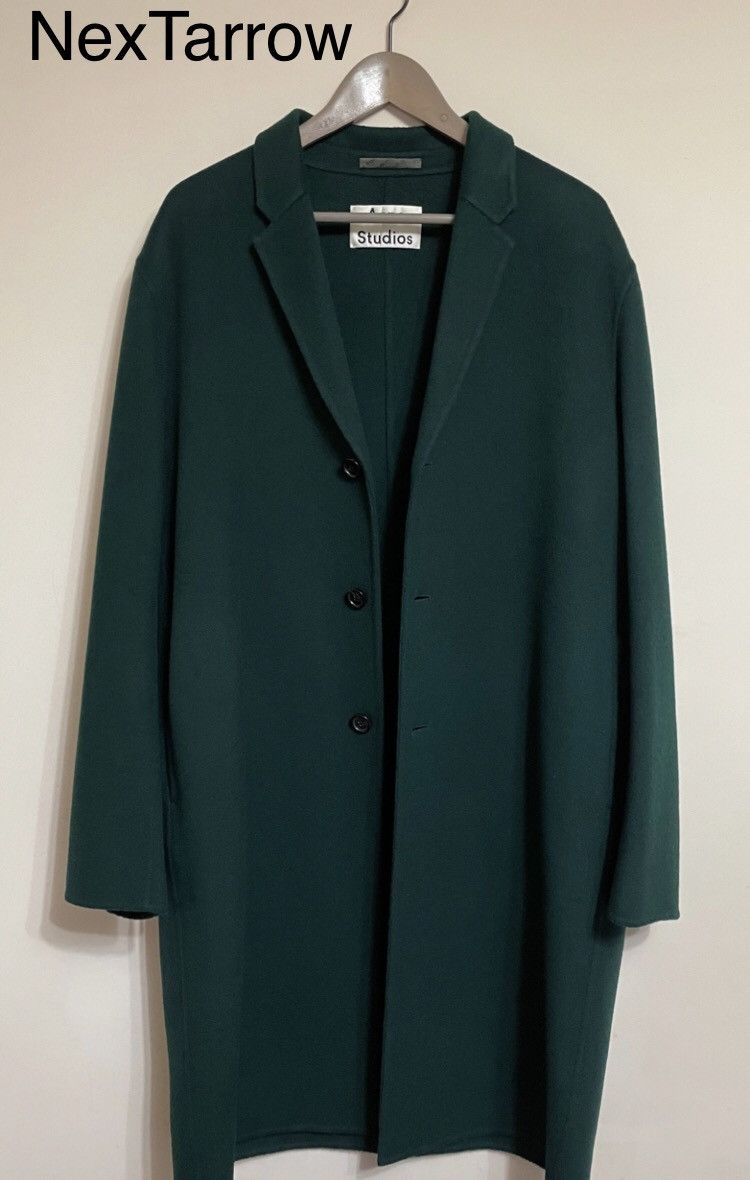 Acne Studios Acne studios Dark green wool coat 2412-Nextarrow Size US M / EU 48-50 / 2 - 1 Thumbnail