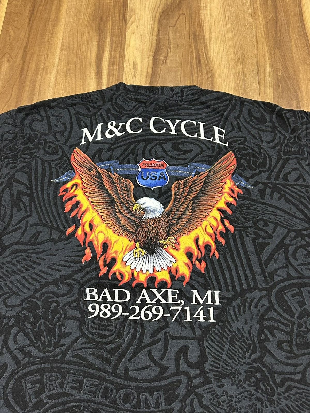 Vintage Vintage motorcycle AOP pocket tee Size US XL / EU 56 / 4 - 4 Thumbnail