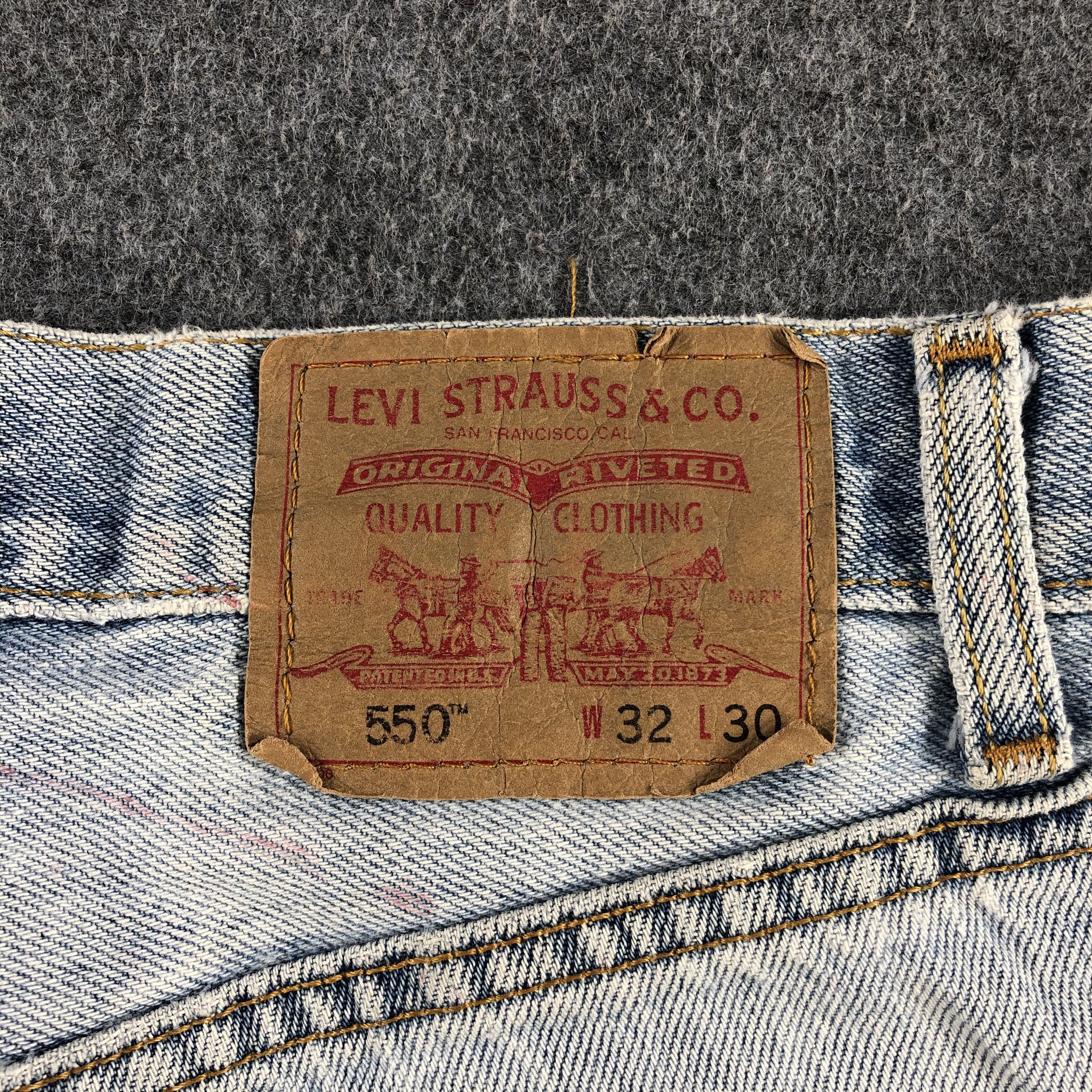 Levi's Vintage Light Wash Levis 550 Jeans-J1486 Size US 32 / EU 48 - 5 Thumbnail