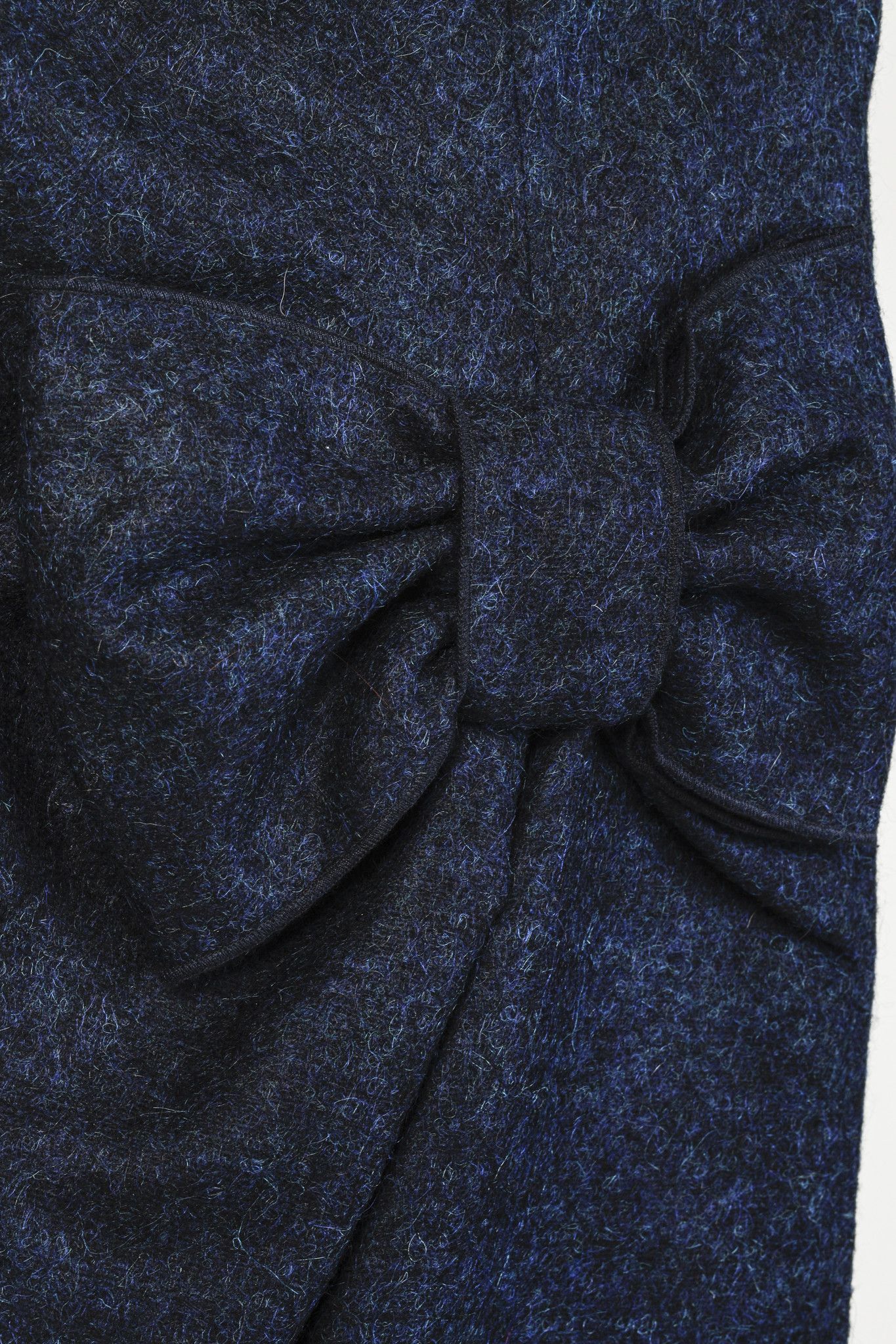 Love Moschino Love Moschino Blue Wool Bow Skirt Size 29" - 6 Thumbnail