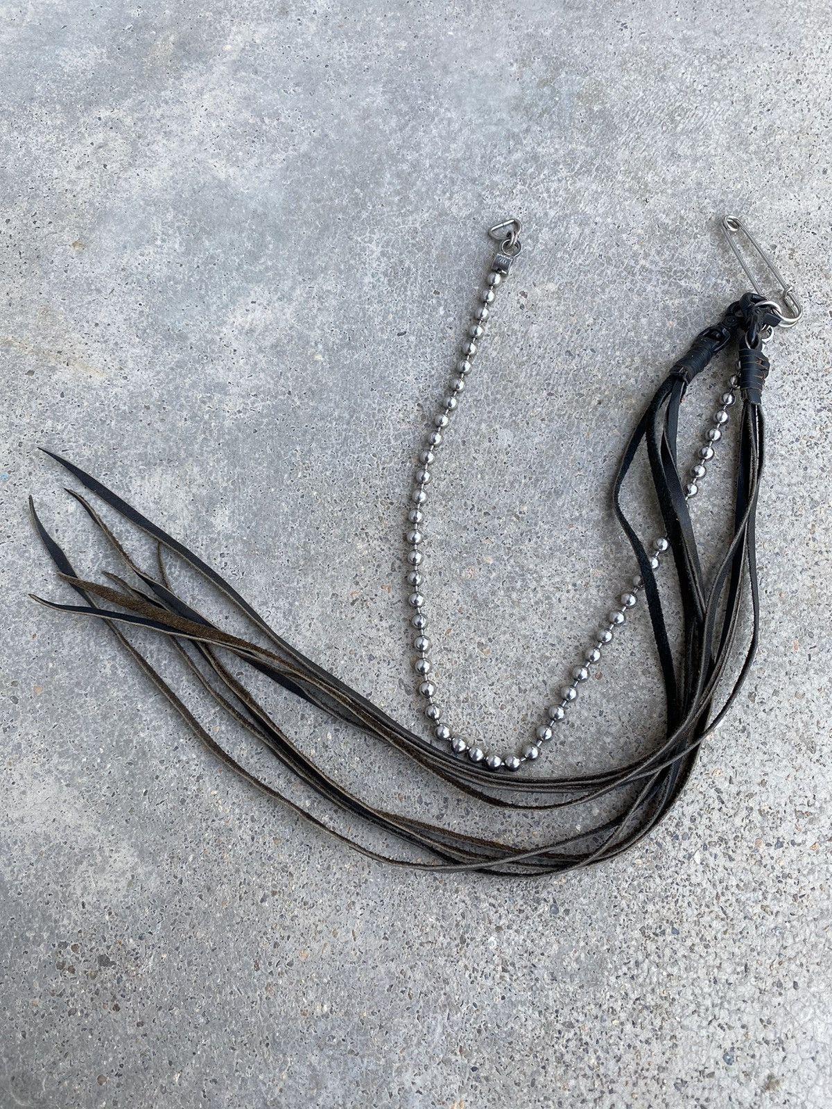 City Streets × Japanese Brand 🔥Bare Makar🔥Bulk Sale Stainless Ball Chain x Leather Lanyard Size ONE SIZE - 1 Thumbnail