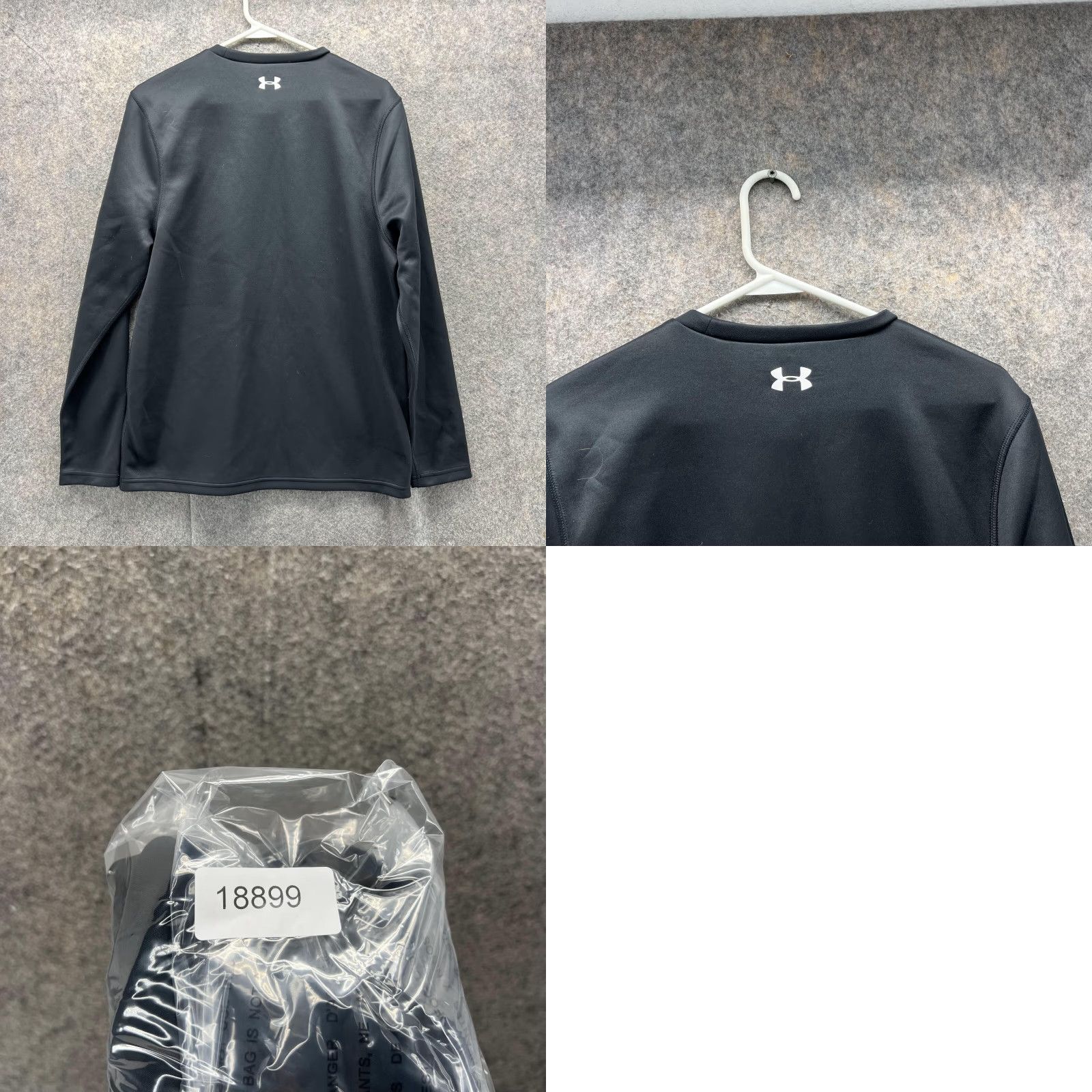 Under Armour Under Armour Sweater Men Small Black Pullover Crew Neck Knit Polyester Size US S / EU 44-46 / 1 - 9 Thumbnail