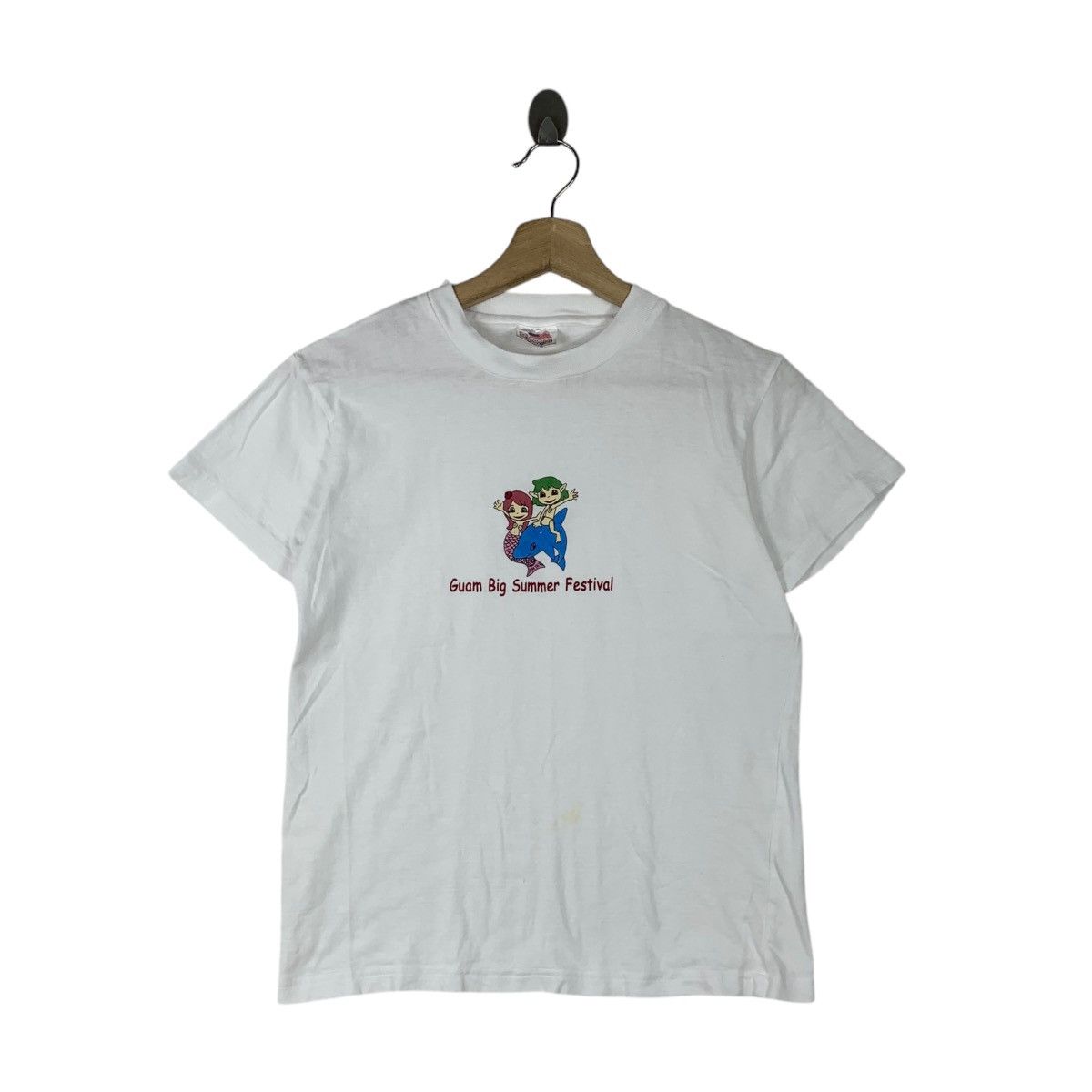 Vintage Vintage 90’ GUAM BIG SUMMER Festival Mermaid Cartoon Tee Size M / US 6-8 / IT 42-44 - 1 Thumbnail