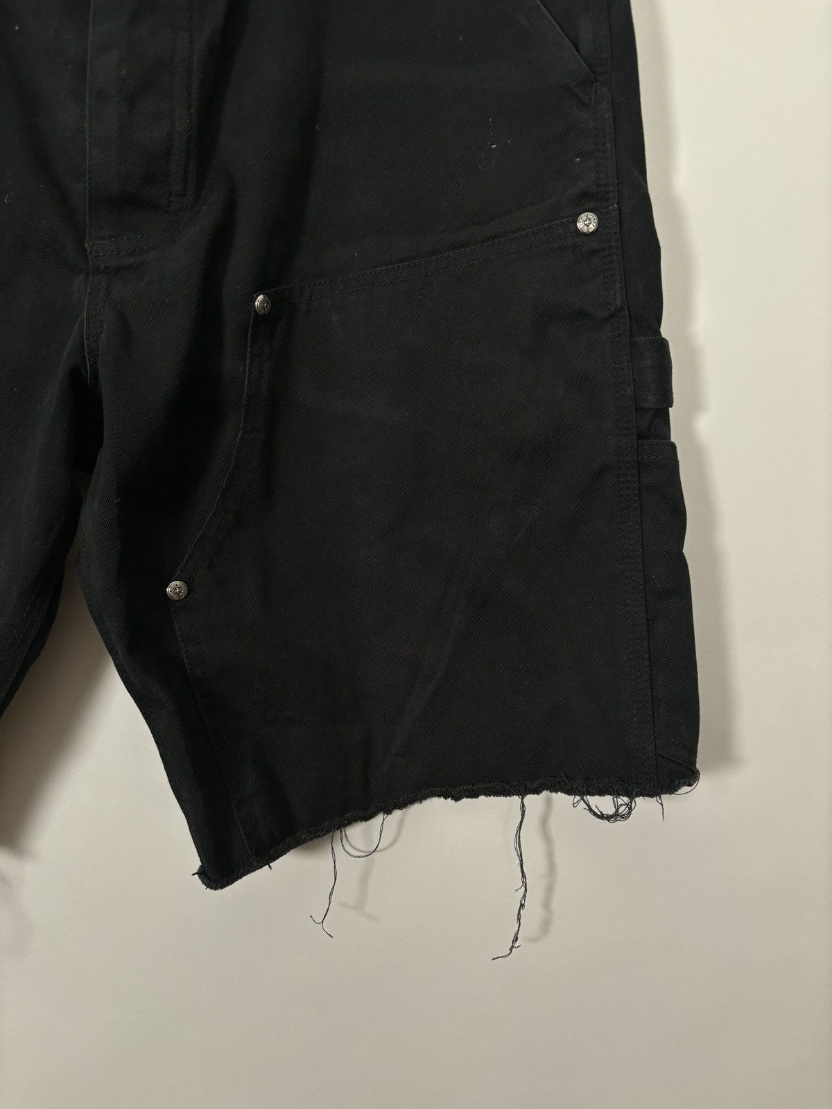Chrome Hearts 🚭CHROME ESSENTIAL🚭BLACK CARPENTER SHORTS Size US 34 / EU 50 - 3 Thumbnail