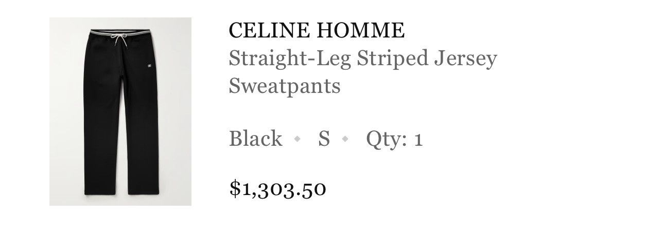 Celine Celine Homme Straight Leg Striped Jersey Sweatpants Size US 30 / EU 46 - 5 Thumbnail