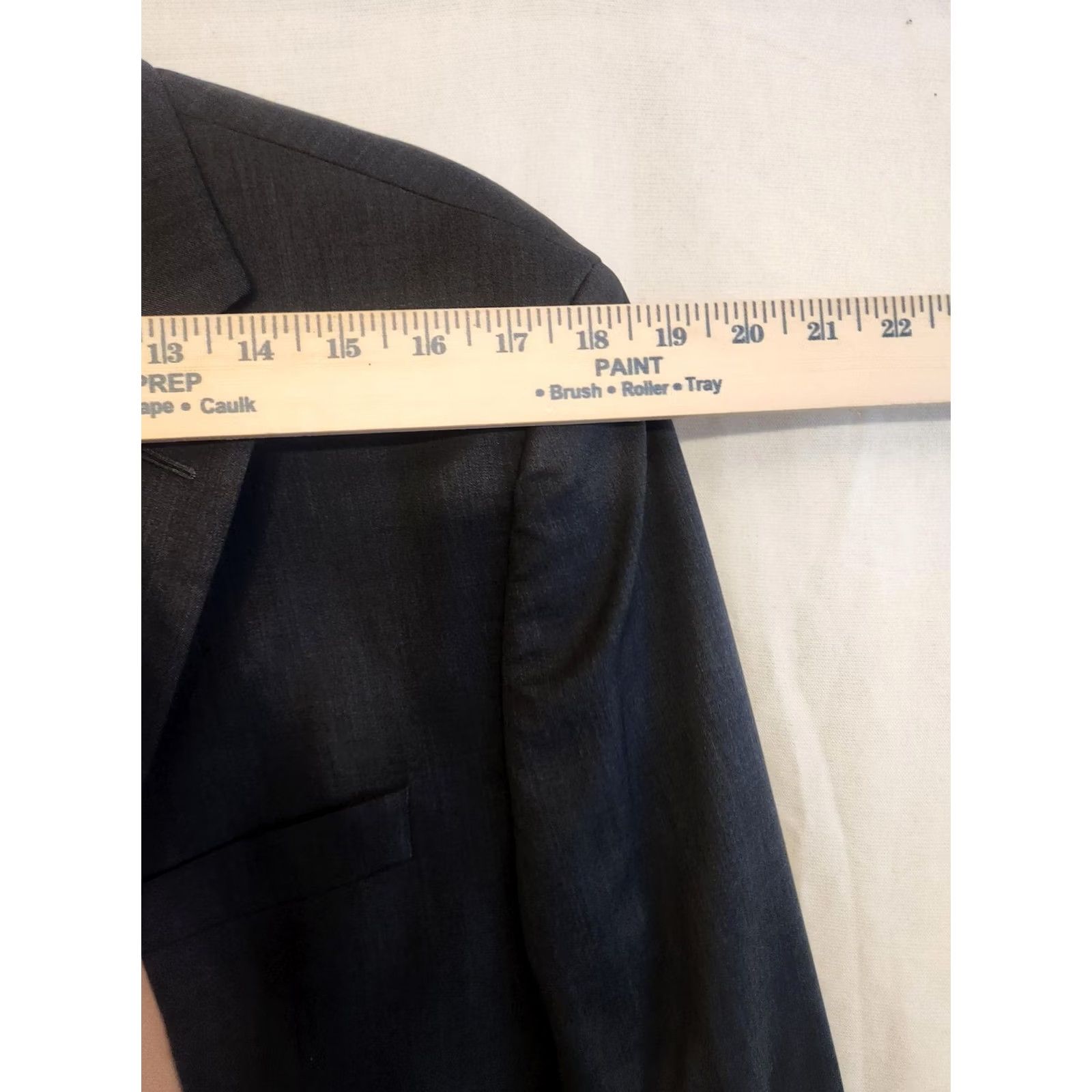 Jack Victor Jack Victor Suit Jacket Mens 44L Gray Wool 2 Button Long Made Canada Urban SPJ Size 44R - 6 Thumbnail