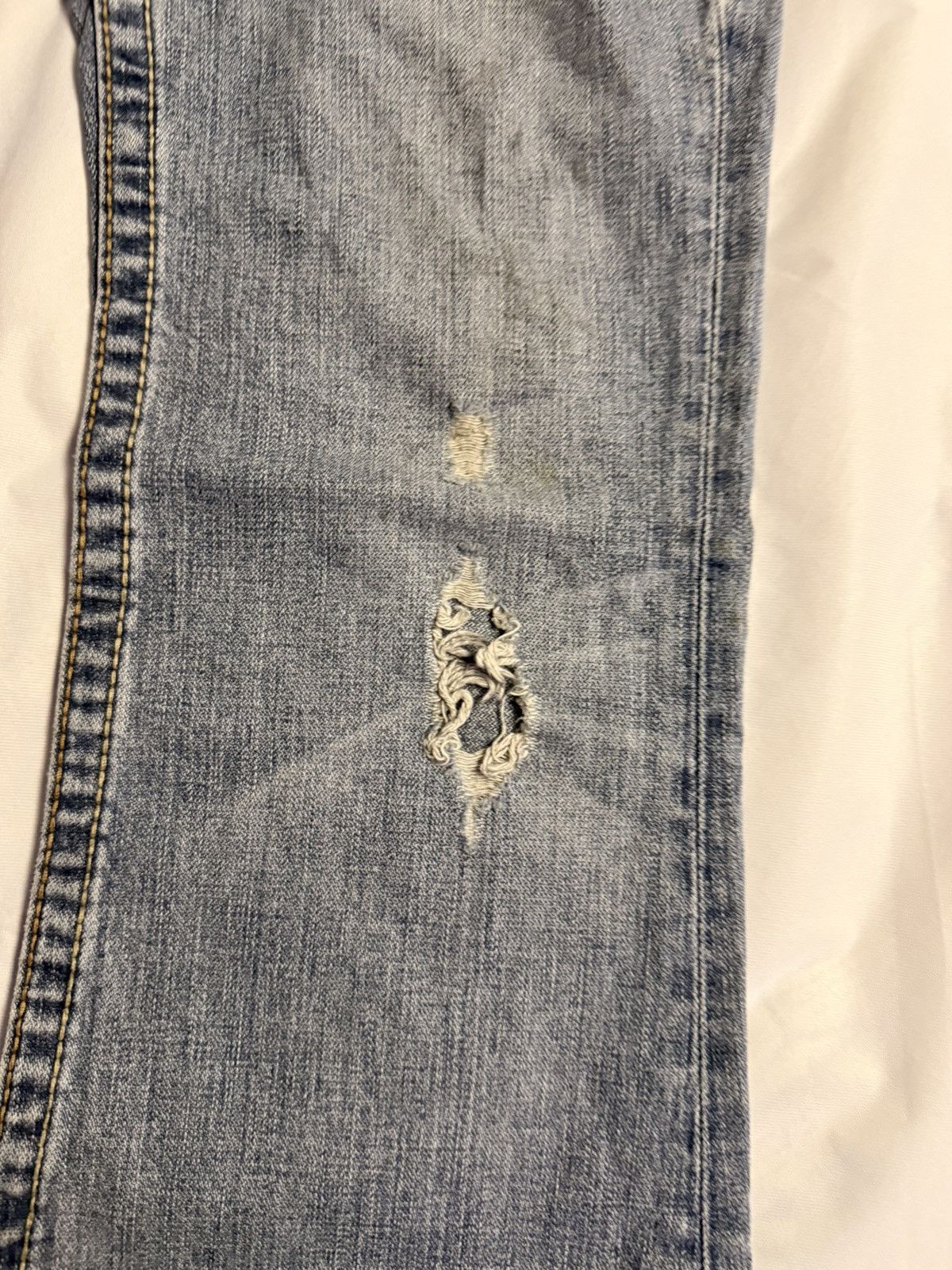 True Religion × Vintage Rainbow True Religion Jeans Real Vintage Y2K Bobby Big T Cut Size 31" - 25 Thumbnail