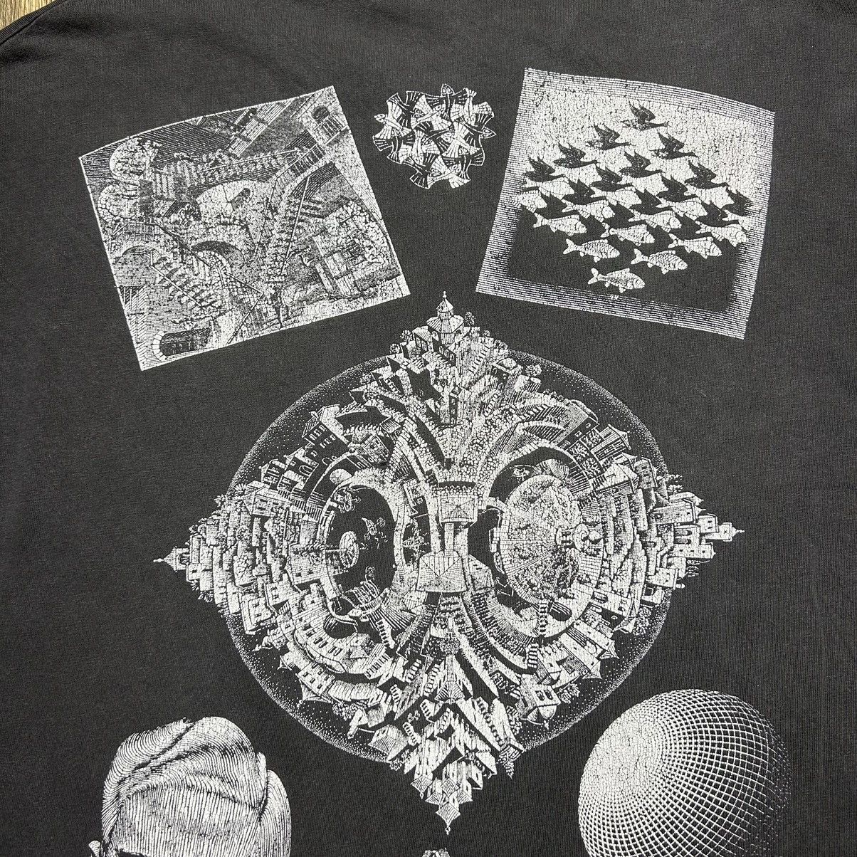 Vintage Vintage MC Escher Shirt Mens XL Black 1991 All Over Print Size US XL / EU 56 / 4 - 7 Thumbnail