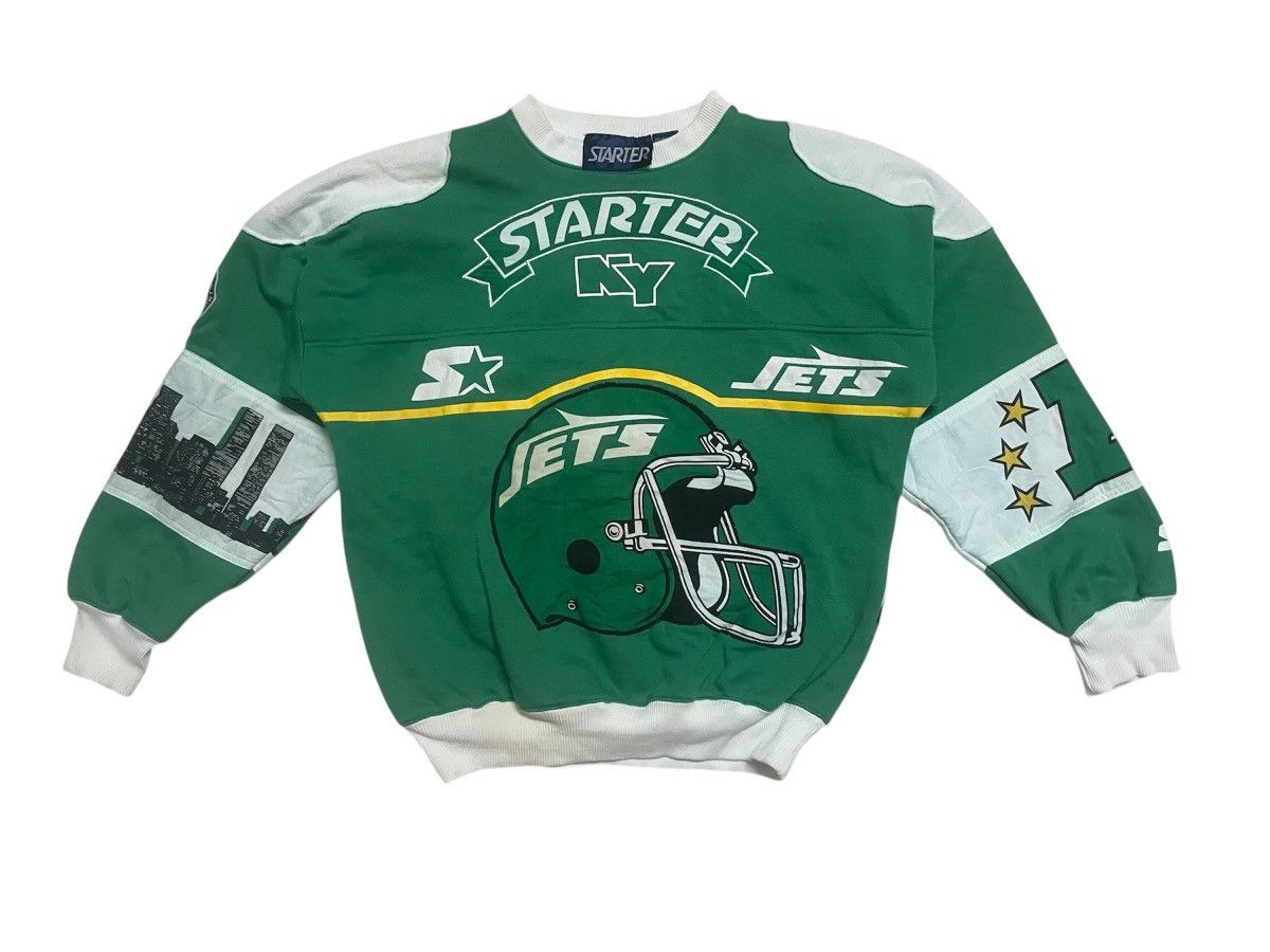 Starter Vintage 90s Starter NFL New York Jets Sweatshirt Size US S / EU 44-46 / 1 - 1 Thumbnail