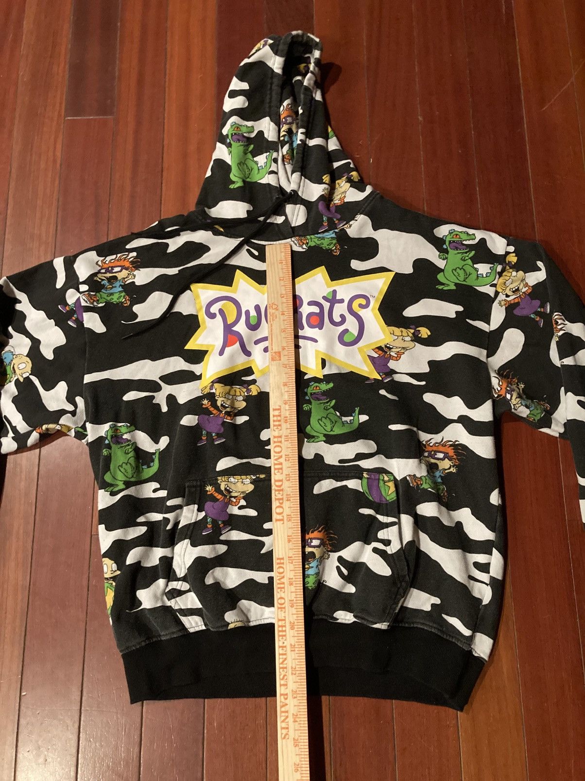 Nickelodeon × Vintage Nickelodeon Rugrats Camo Logo Fleece Hoodie Faded Mens XL Size US XL / EU 56 / 4 - 6 Thumbnail
