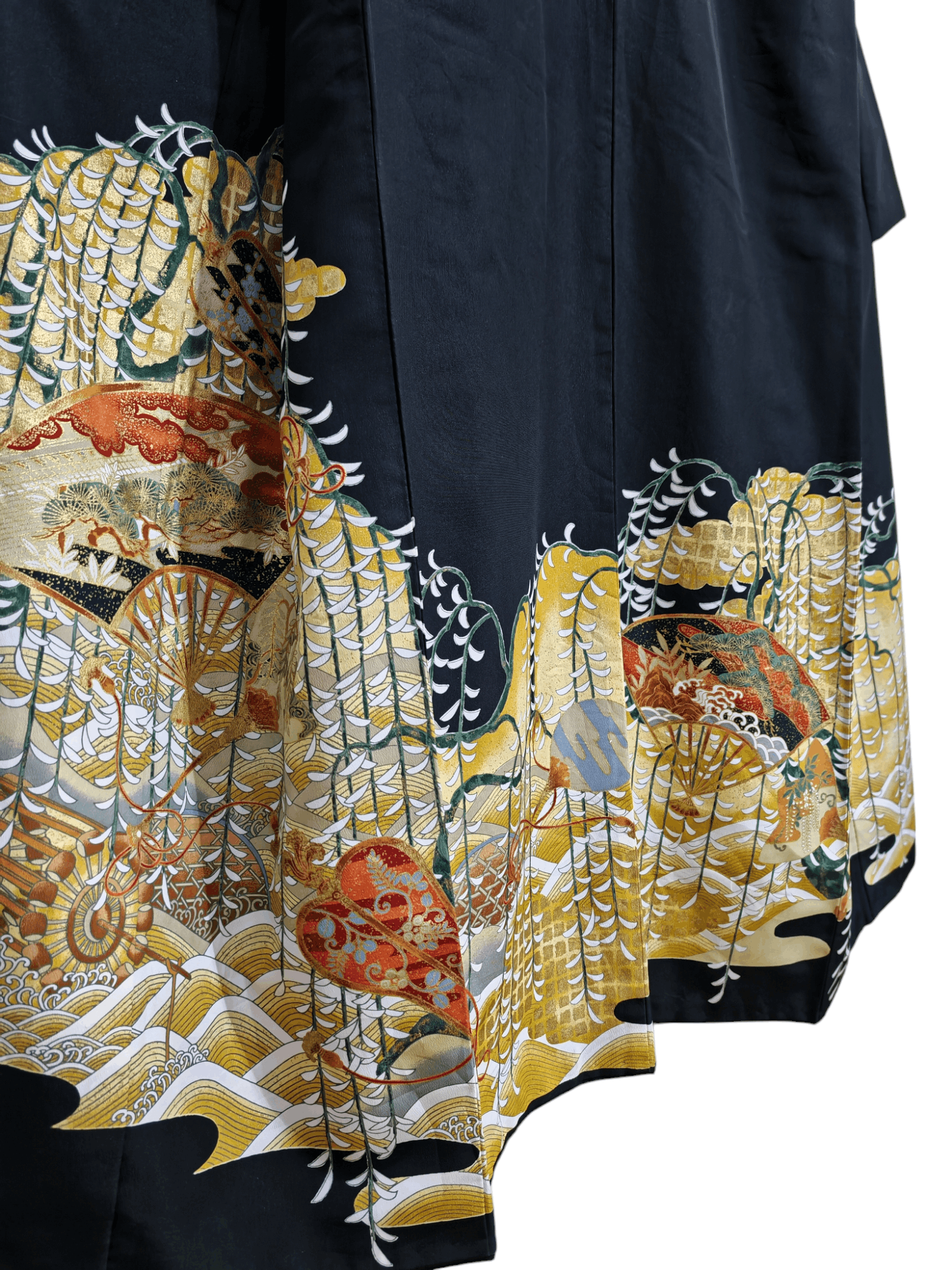 Japanese Brand × Vintage Vintage Japanese Tomesode Kimono Robe Kimono Dress Size US L / EU 52-54 / 3 - 6 Thumbnail