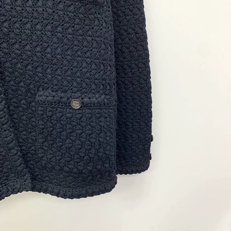 Chanel Chanel Black multi-pocket cotton lapel long-sleeved knitted Size XS / US 0-2 / IT 36-38 - 4 Thumbnail