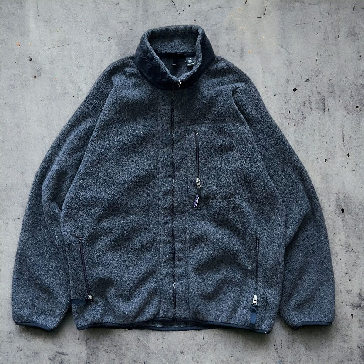 image of Made In USA x Patagonia Vintage 1998 Patagonia Zip Up Synchilla Fleece in Grey, Men's (Size XL)
