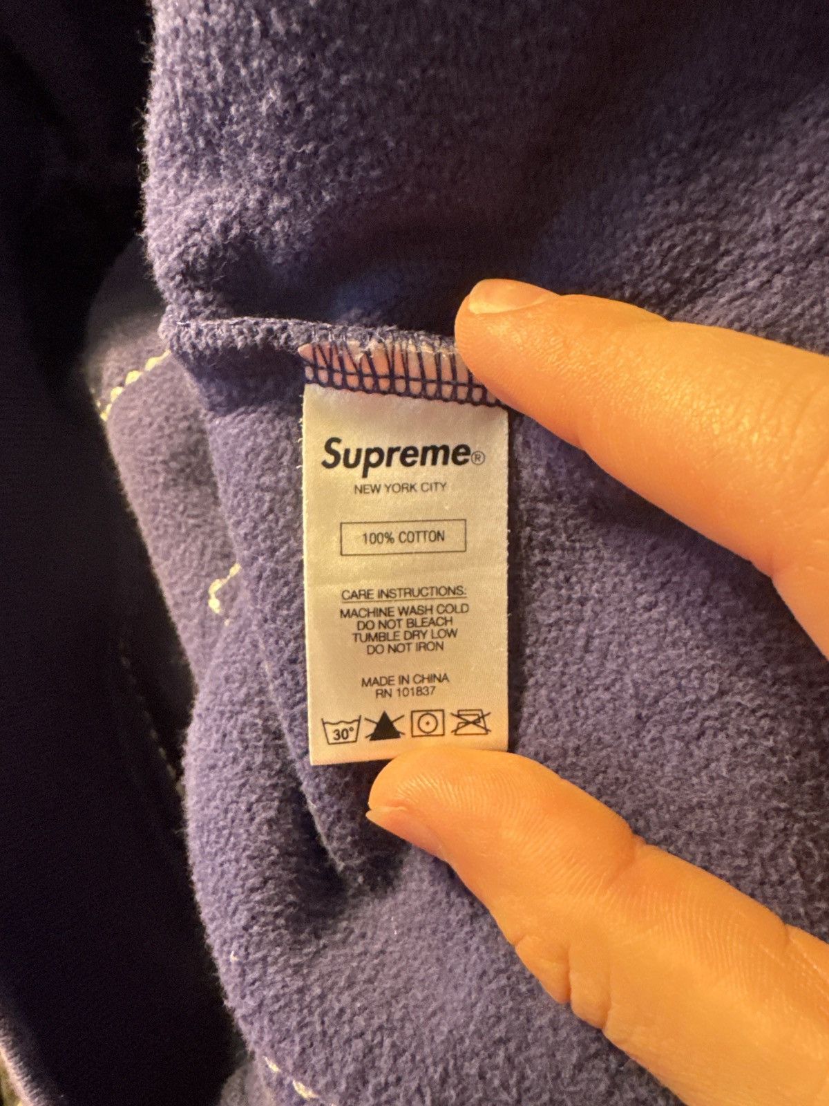 Supreme Supreme Cutout Letters Hooded Sweatshirt – Fall/Winter 2014 Size US L / EU 52-54 / 3 - 5 Thumbnail