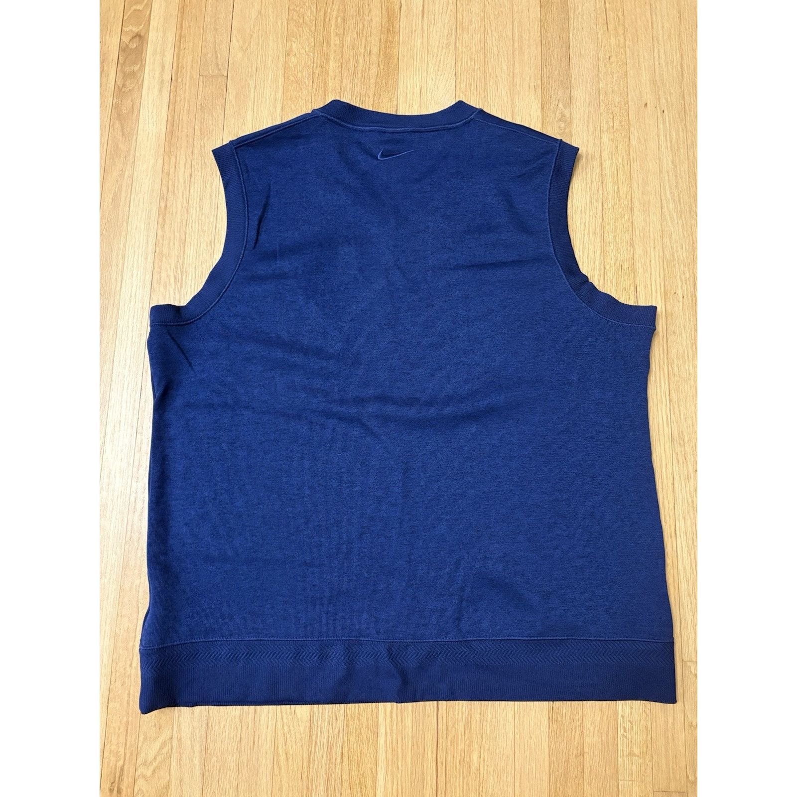 Nike Vintage 90s Men's XL Nike Golf Vest Sweatshirt Pullover Blue Size US XL / EU 56 / 4 - 3 Thumbnail