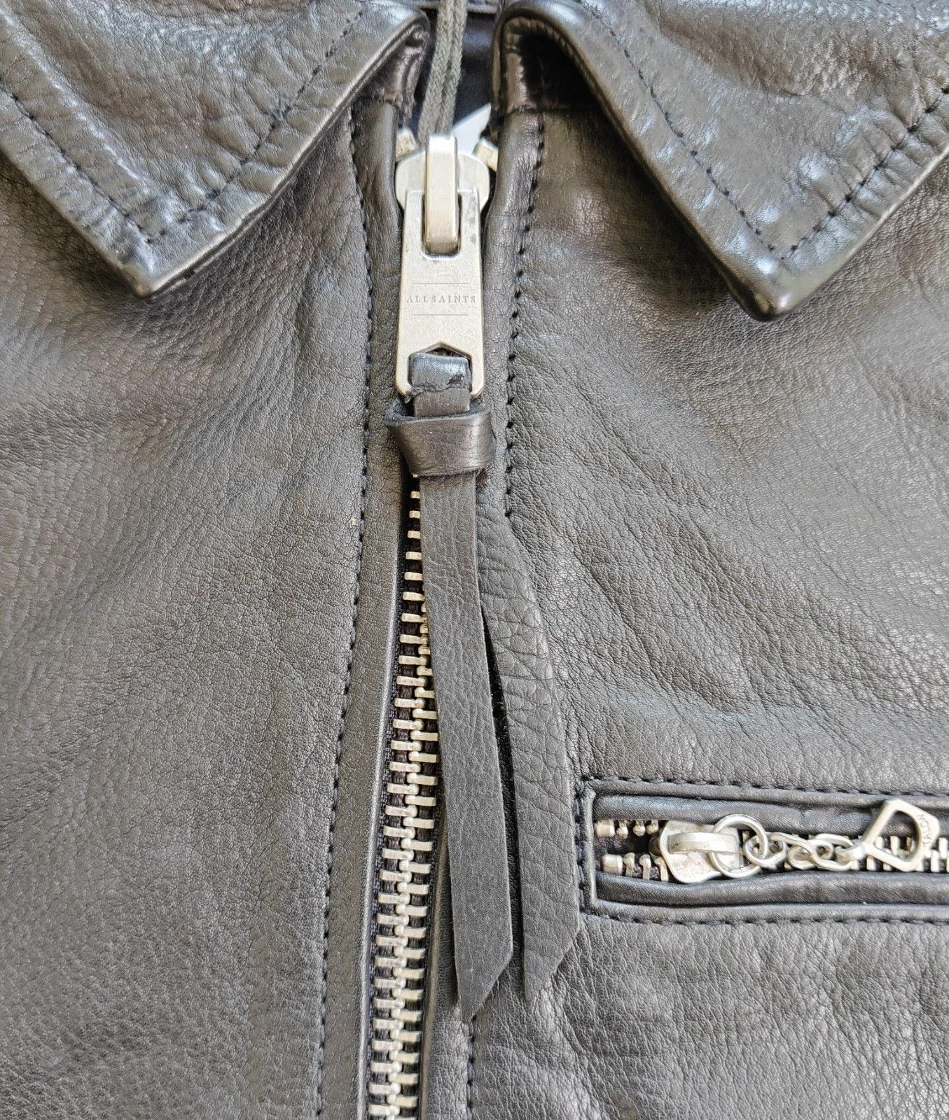 Allsaints ALLSAINTS Brett Men's Leather jacket FTP/5017 Size US M / EU 48-50 / 2 - 3 Thumbnail