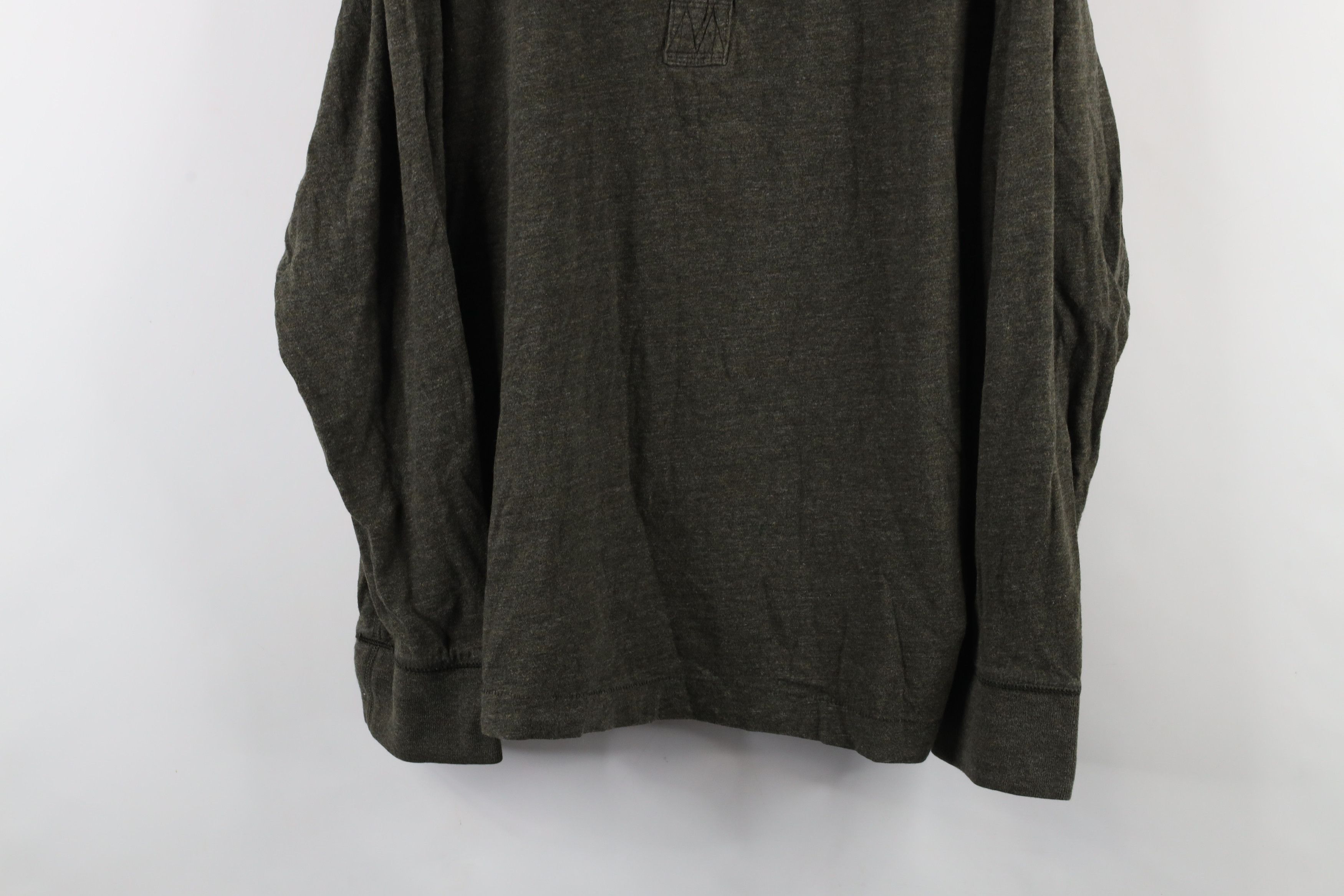 Eddie Bauer × Vintage Vintage Eddie Bauer Jersey Knit Long Sleeve Henley T-Shirt Size US XXL / EU 58 / 5 - 3 Thumbnail