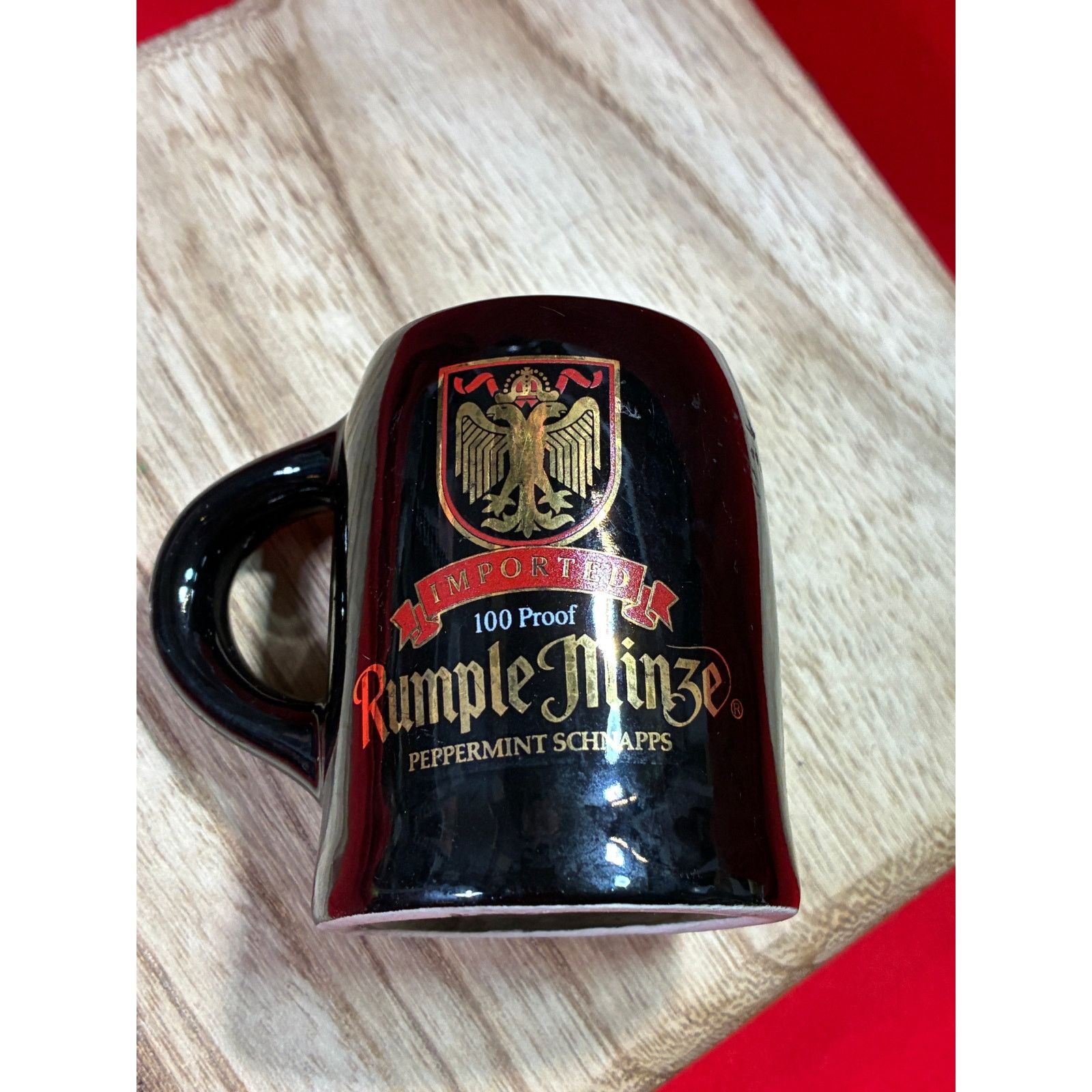 The Unbranded Brand Shot glass Rumple Minze (tm) 100 proof peppermint schnapps, Size 30 - 1 Thumbnail