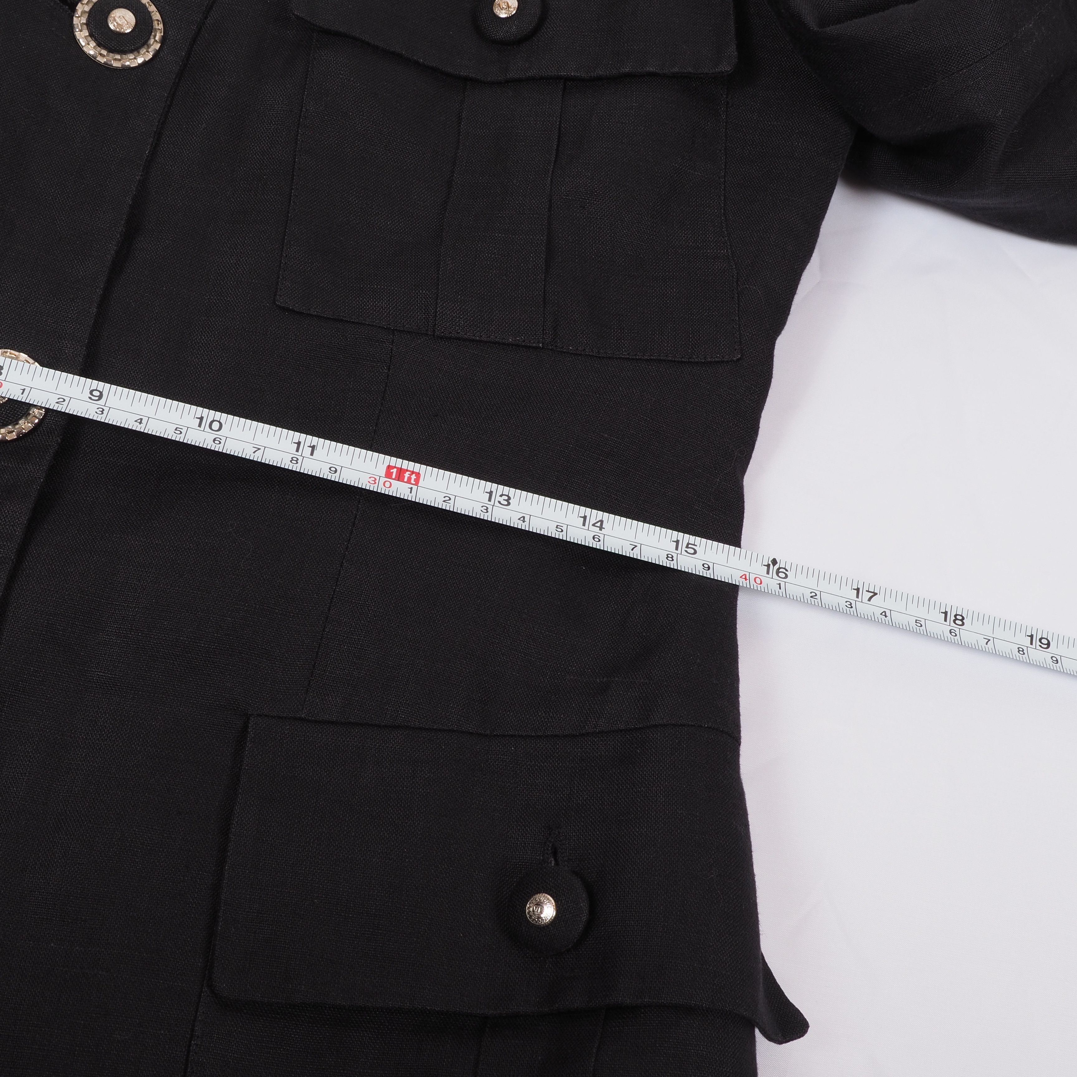 Versace × Vintage GIANNI VERSACE V2 Vintage Black Skirt Blazer Jacket Suit Set Size S / US 4 / IT 40 - 16 Thumbnail