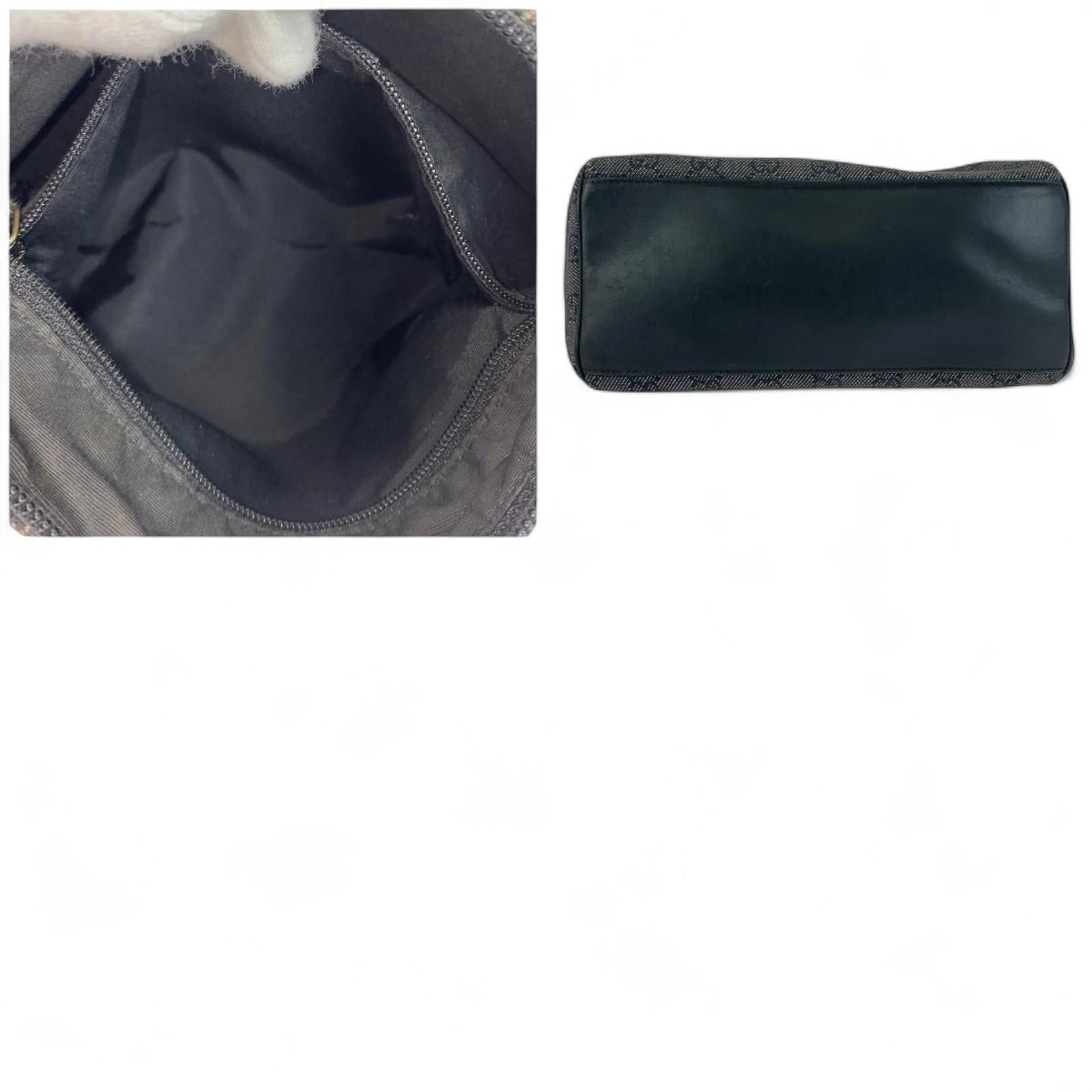 Gucci Gucci - Black Monogram Canvas Shoulder Bag Size ONE SIZE - 8 Thumbnail