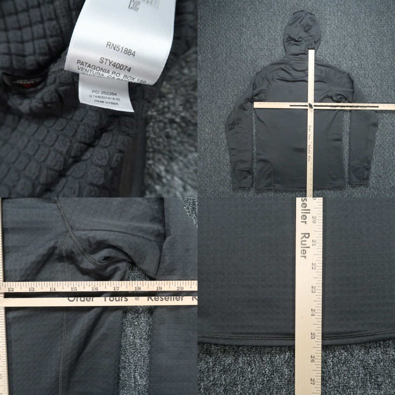 Patagonia VINTAGE Patagonia Hoodie Jacket Men XS Gray R1 Hoody Zip Pullover Fleece Knit Zip Closure Pockets Hooded Size US XS / EU 42 / 0 - 8 Thumbnail
