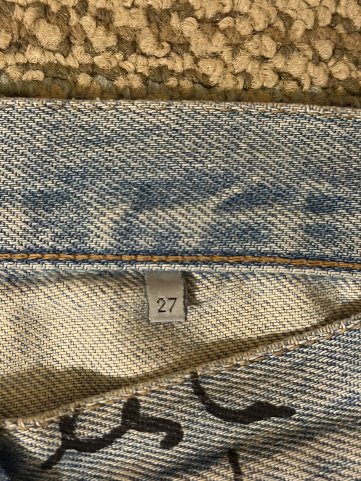 Dior Dior Homme SS15 Runway Script Denim Size US 27 - 5 Thumbnail