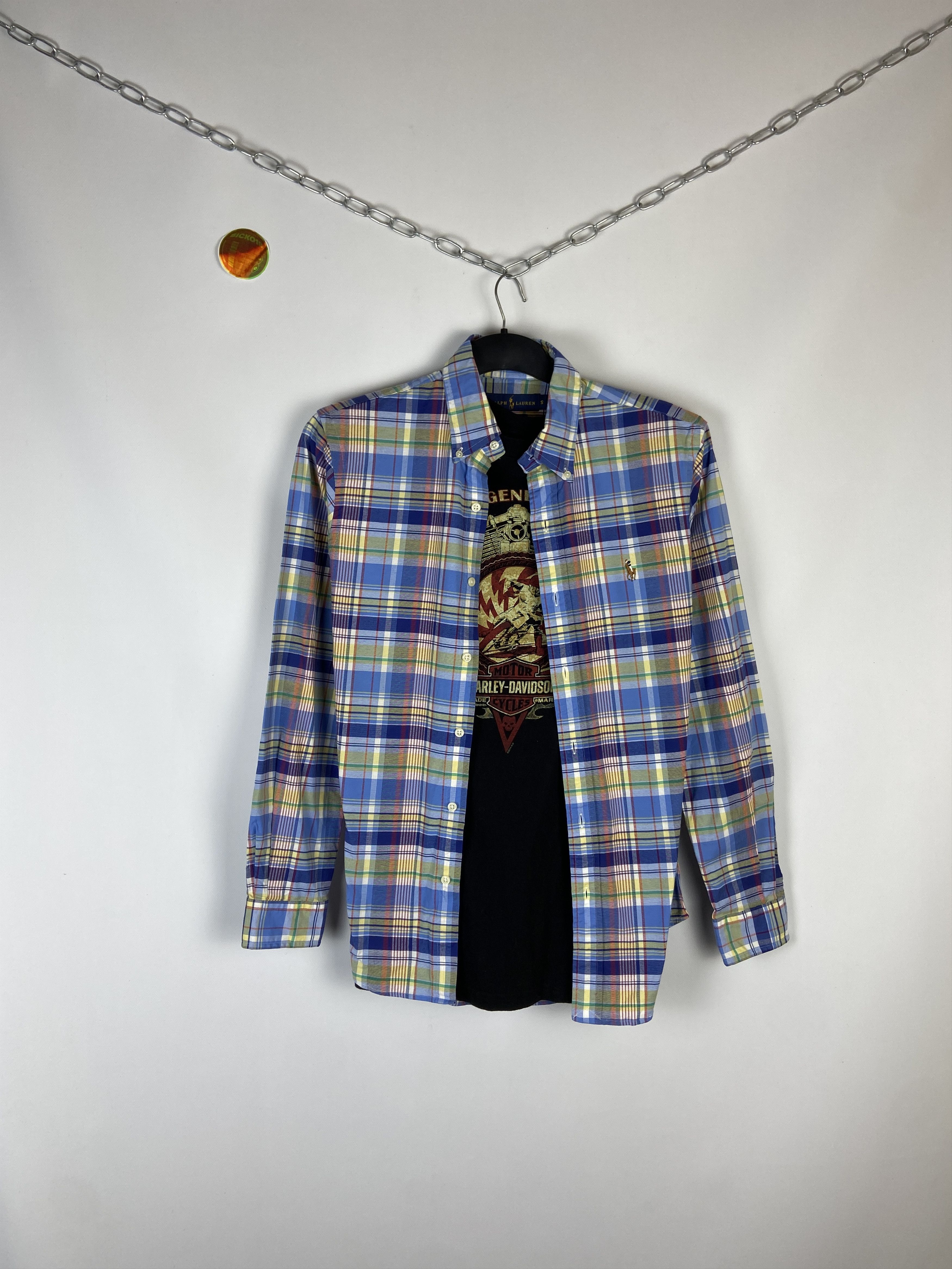 Flannel Flannel Polo Ralph Lauren Vintage Mens Shirt Size US S / EU 44-46 / 1 - 1 Thumbnail