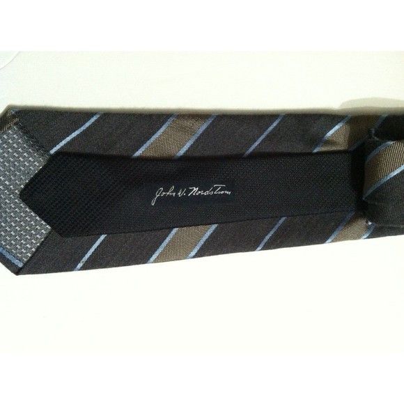 Nordstrom JOHN W.NORDSTROM MENS NEW MLTCLR 100%SILK TIE WIDTH:3 1/4" Size ONE SIZE - 2 Thumbnail