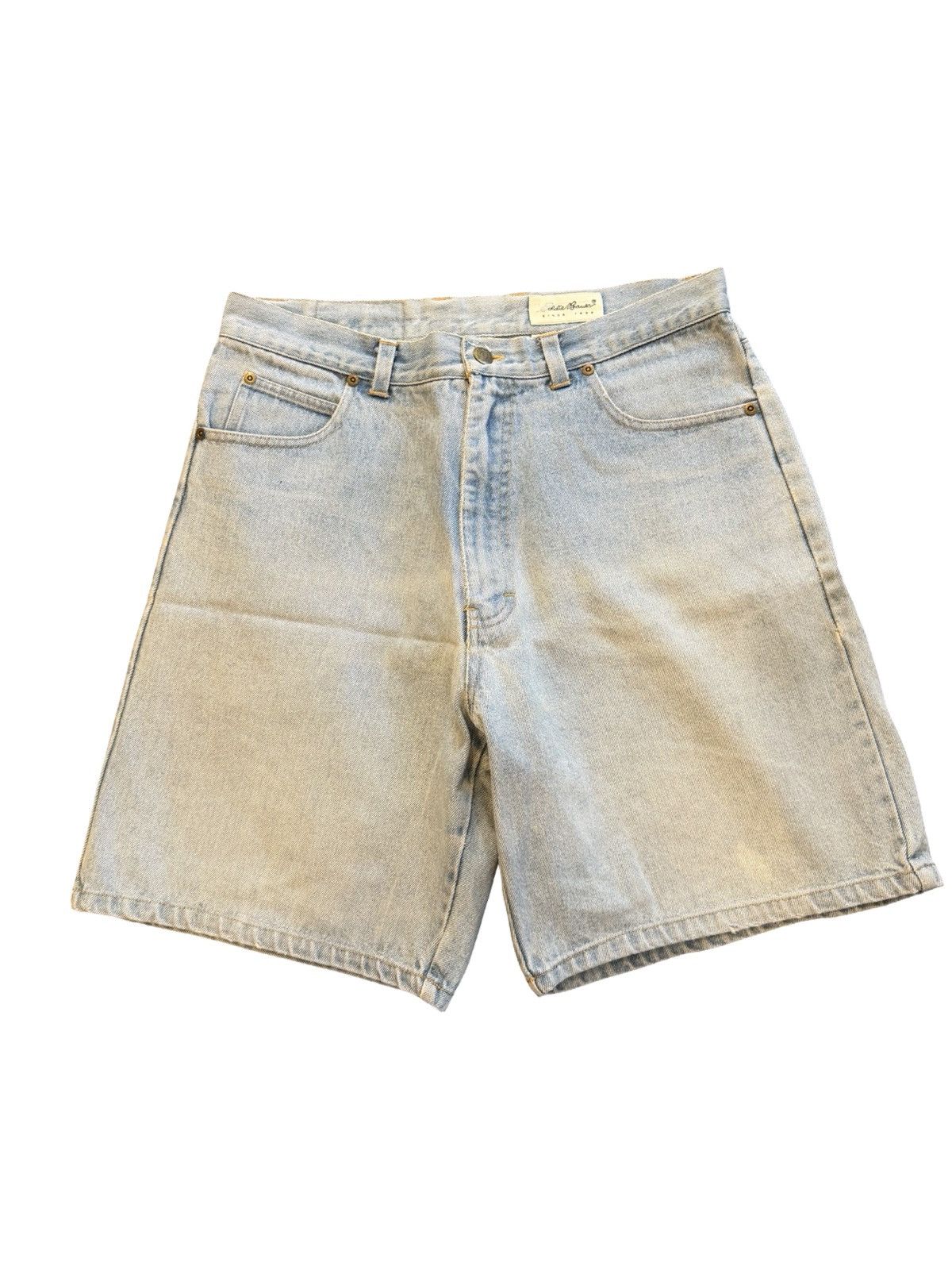 Eddie Bauer Late 90’s Early 00’s Eddie Bauer Denim Shorts Size 36" / US 14 / IT 50 - 1 Thumbnail