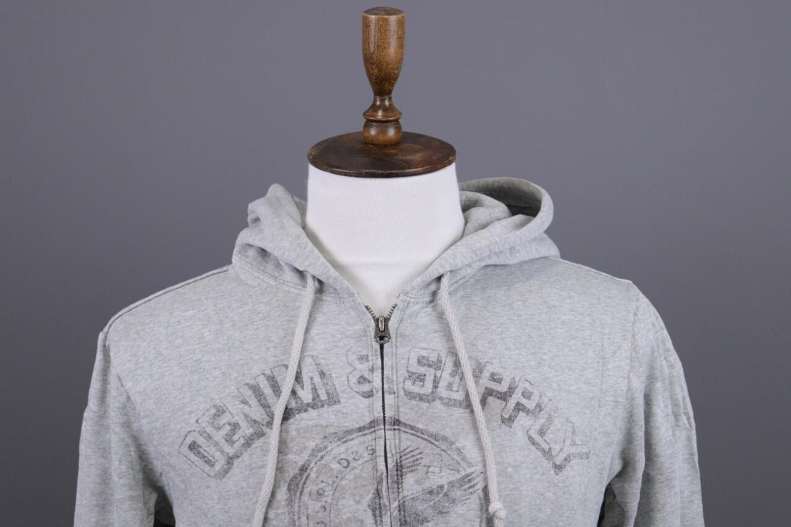 Denim & Supply Ralph Lauren Denim & Supply Ralph Lauren Gray Full Hoodie Sweater Size M Size US M / EU 48-50 / 2 - 2 Thumbnail