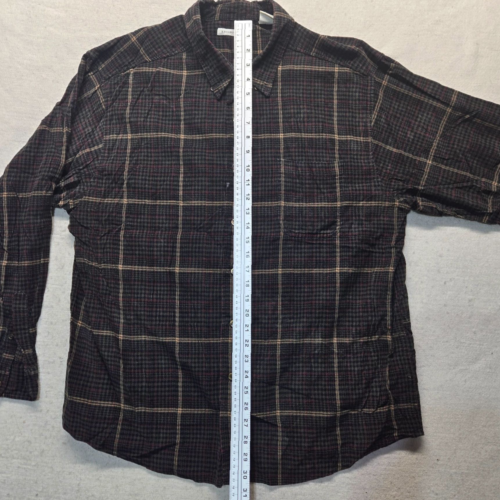 Vintage VINTAGE Knightsbridge Shirt Black Plaid Flannel Button-Up Adult XL Knit/Cotton Casual Workwear Men’s XL Plaid 90s? (No extra) Size US XL / EU 56 / 4 - 7 Thumbnail