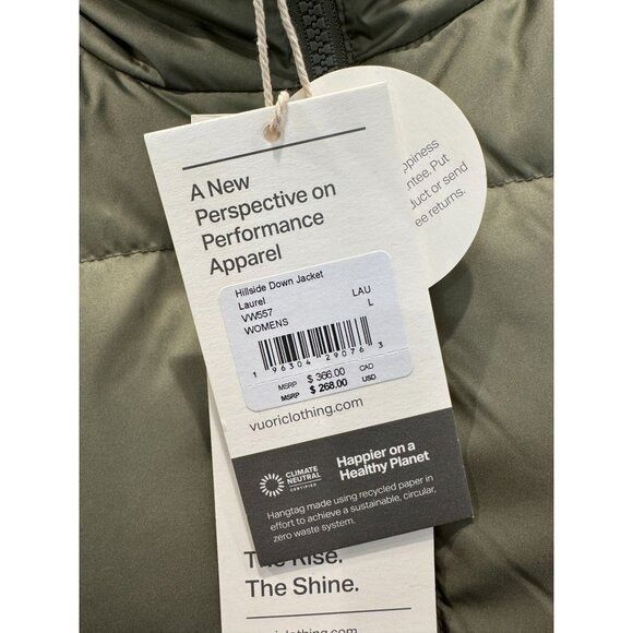 Vuori Vuori NWT Hillside Down Jacket in Laurel Size L Size L / US 10 / IT 46 - 3 Thumbnail