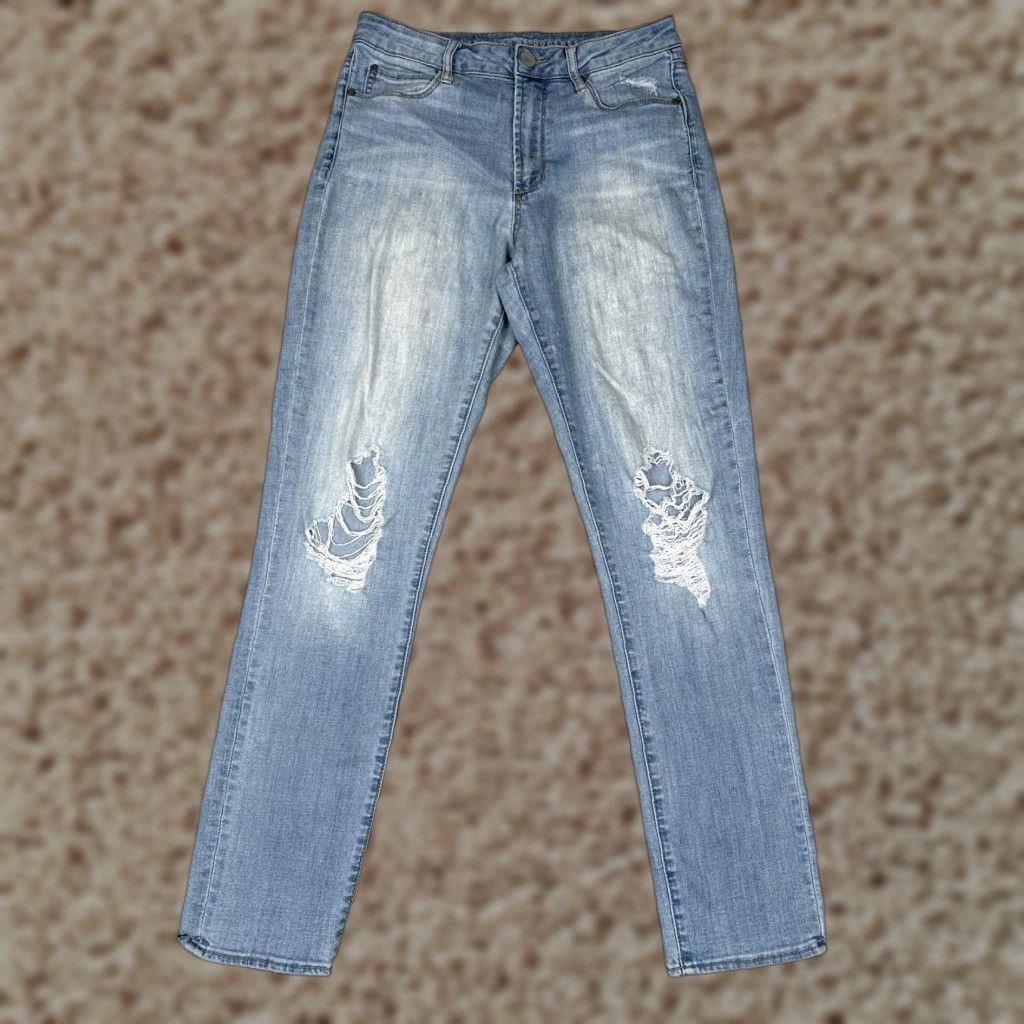 Vintage VINTAGE Articles Of Society Jeans Womens 26 Distressed Mid Rise Light Wash City Slim Size 26" / US 2 / IT 38 - 1 Thumbnail