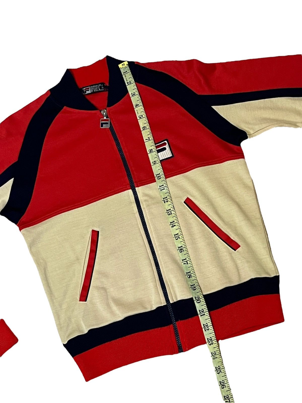 Fila RARE🔥VINTAGE 80s FILA ‘MAGLIFICIO BIELLESE’ TRACK TOP Size US S / EU 44-46 / 1 - 11 Thumbnail