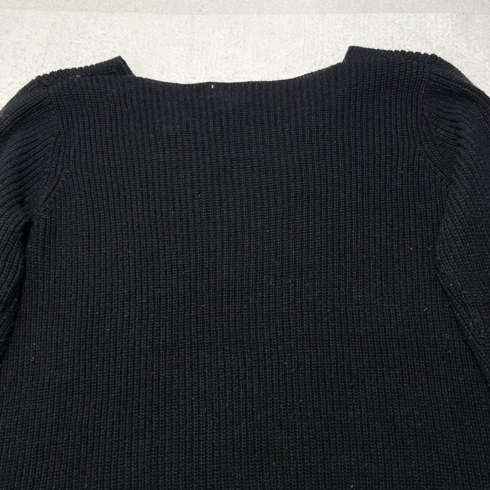 Arizona Jean Co. Arizona XL V-Neck Acrylic Black Ribbed Pullover Sweater Size XL / US 12-14 / IT 48-50 - 10 Thumbnail