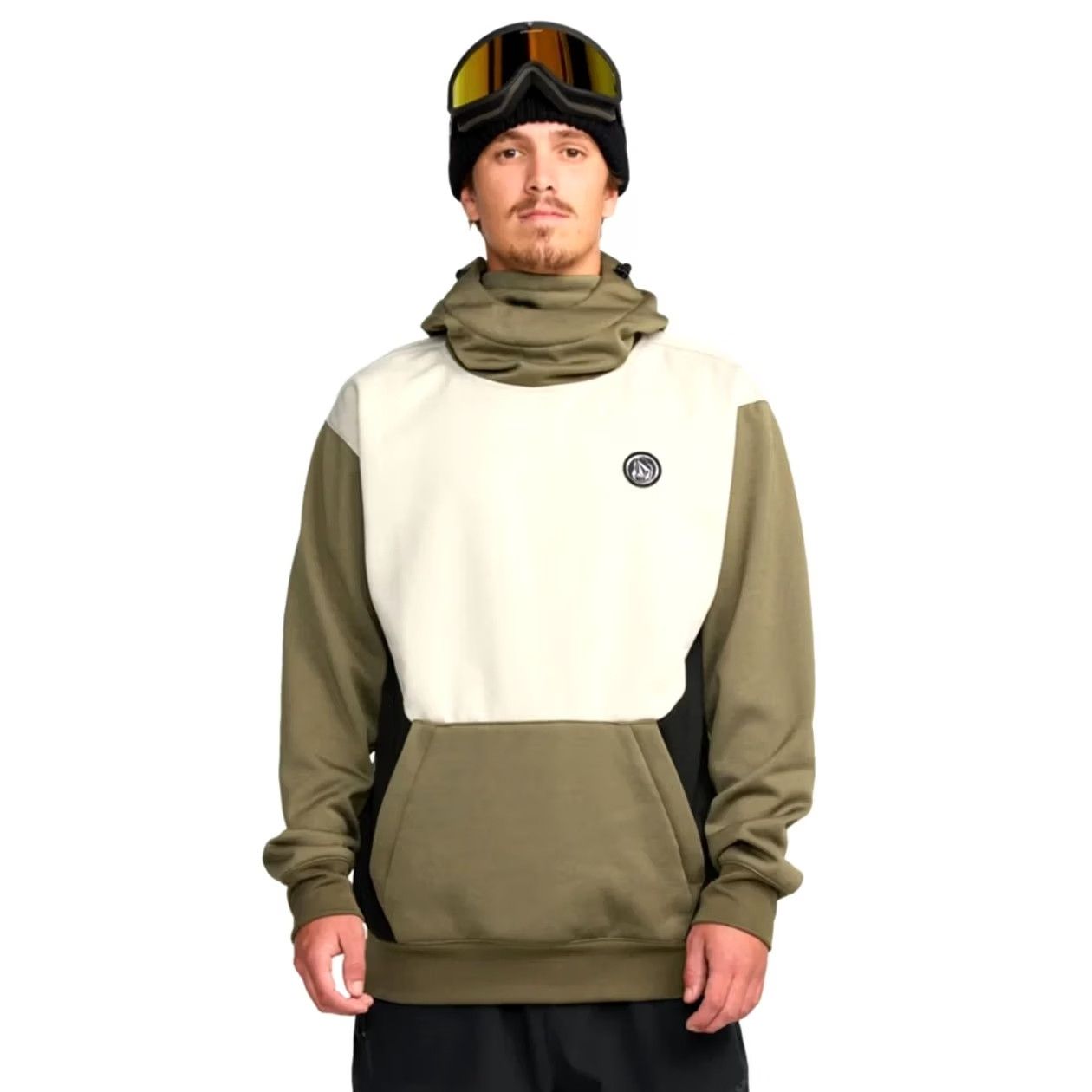 Volcom Volcom Hydro Riding Hoodie - Military - M - Men - Pullover - 290g Hydrophobic Fleece - Baggy Fit Size US M / EU 48-50 / 2 - 2 Thumbnail