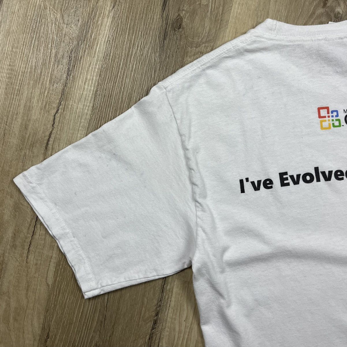 Microsoft × Vintage Microsoft Office T Shirt White Vintage 00's I've Evolved Size US S / EU 44-46 / 1 - 8 Thumbnail