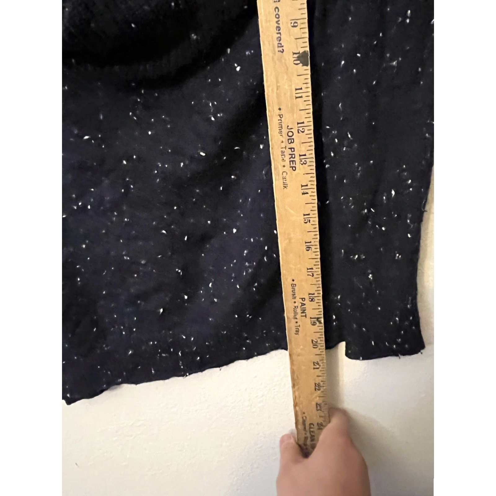 Loft Loft XS Navy Speckled Women Long Sleeve Cowl Neck Tunic Sweater Size XS / US 0-2 / IT 36-38 - 4 Thumbnail