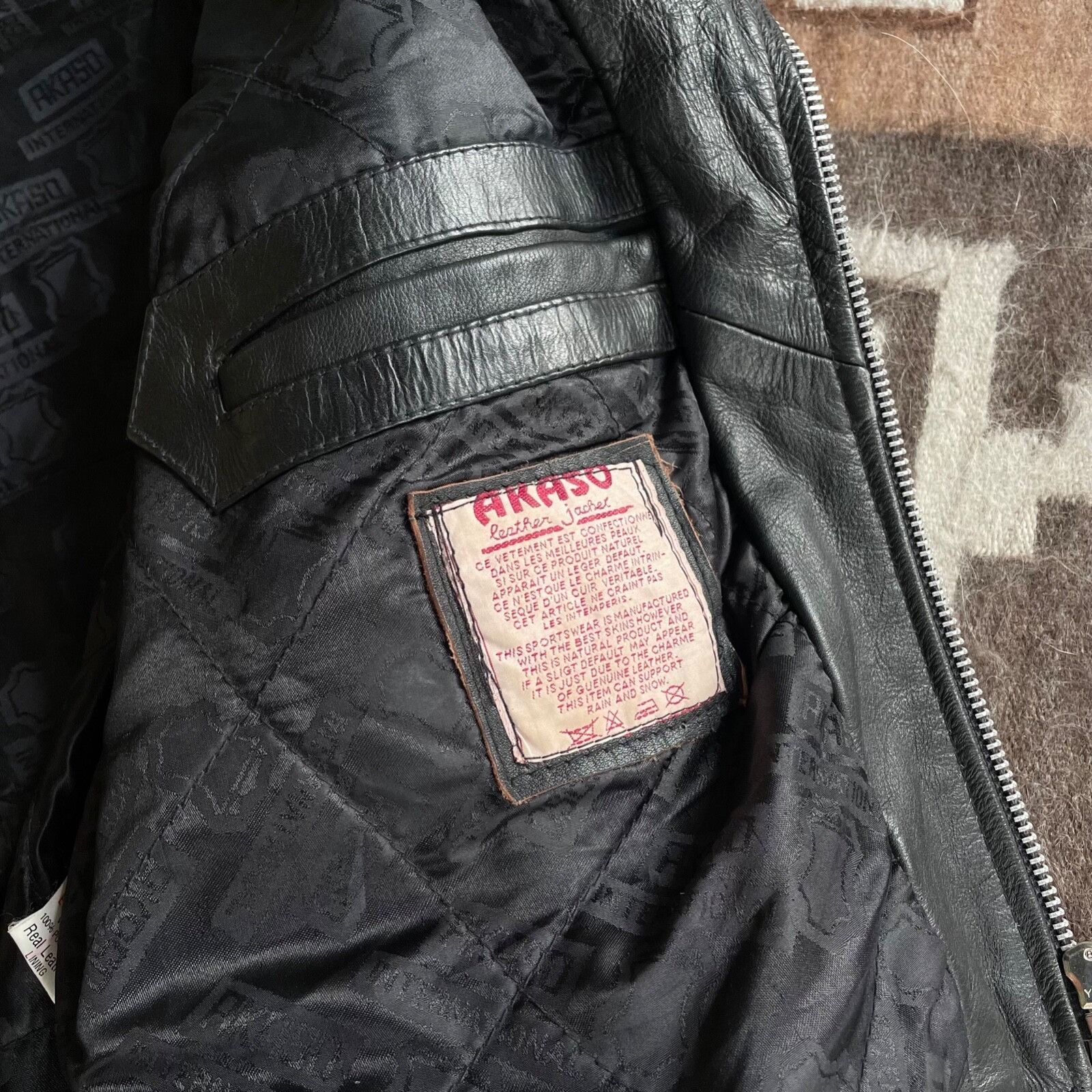 Vintage Akaso Leather Vintage Biker Moto Jacket 9168AC Size US M / EU 48-50 / 2 - 6 Thumbnail